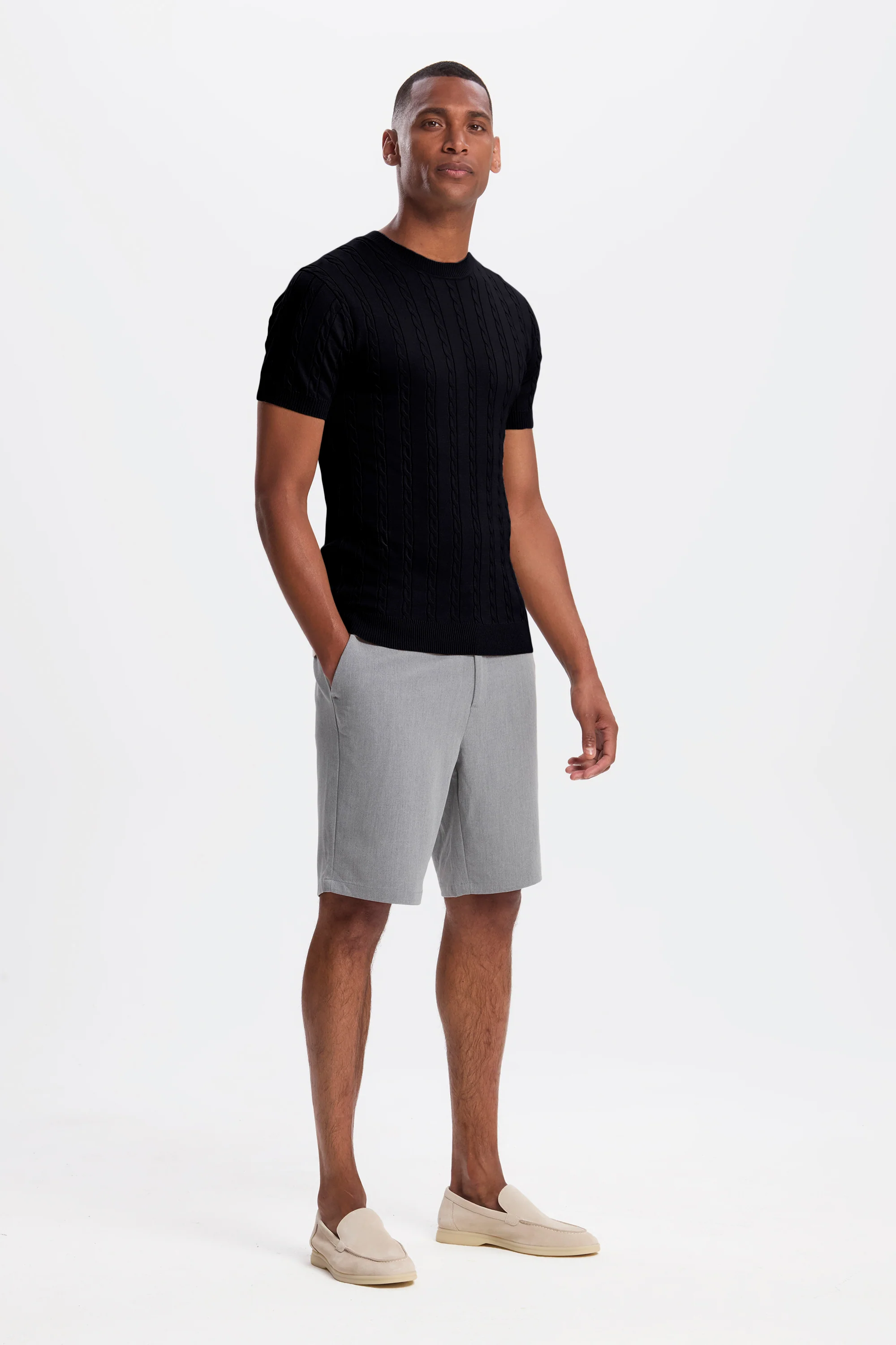 THE CABLE SHORT SLEEVE T-SHIRT - Image 2