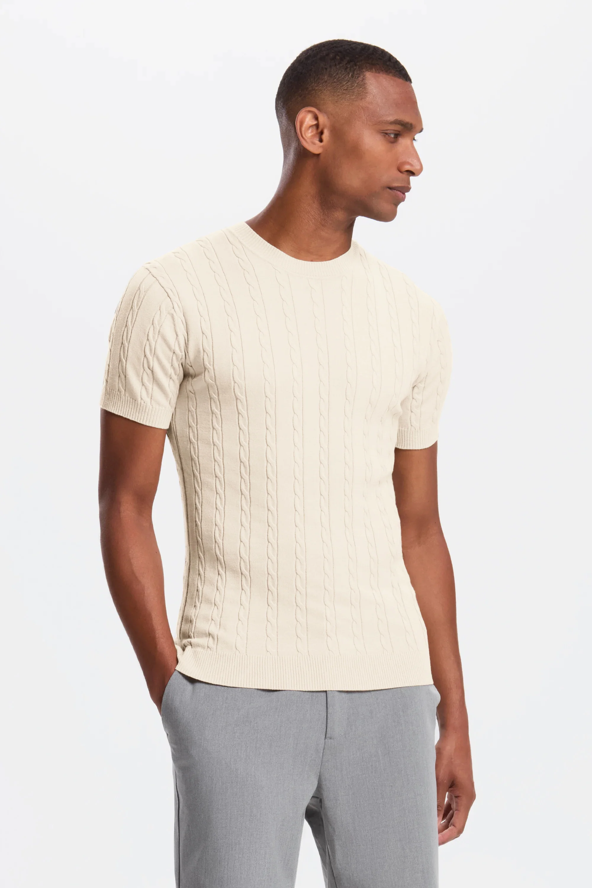 THE CABLE SHORT SLEEVE T-SHIRT - Image 8