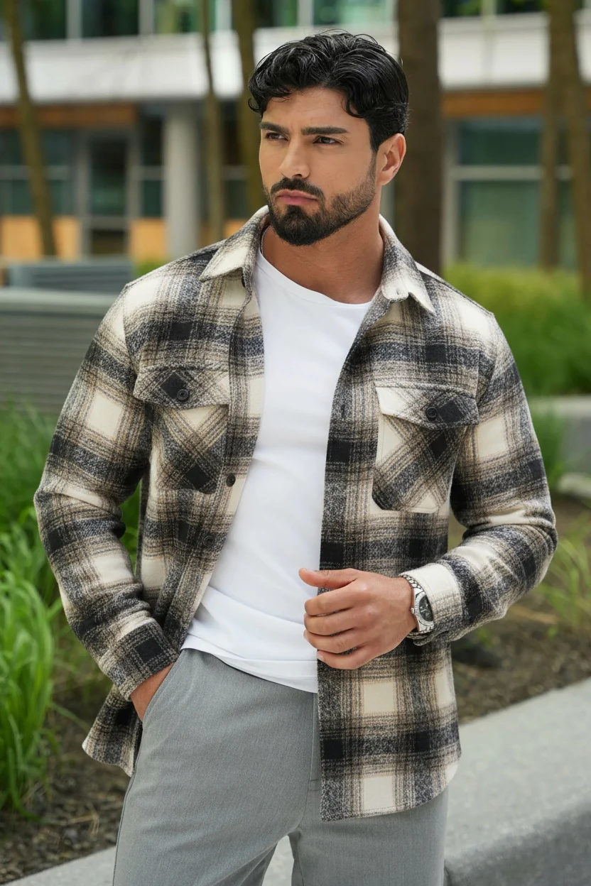 THE LUGO CHECKED OVERSHIRT - Image 2