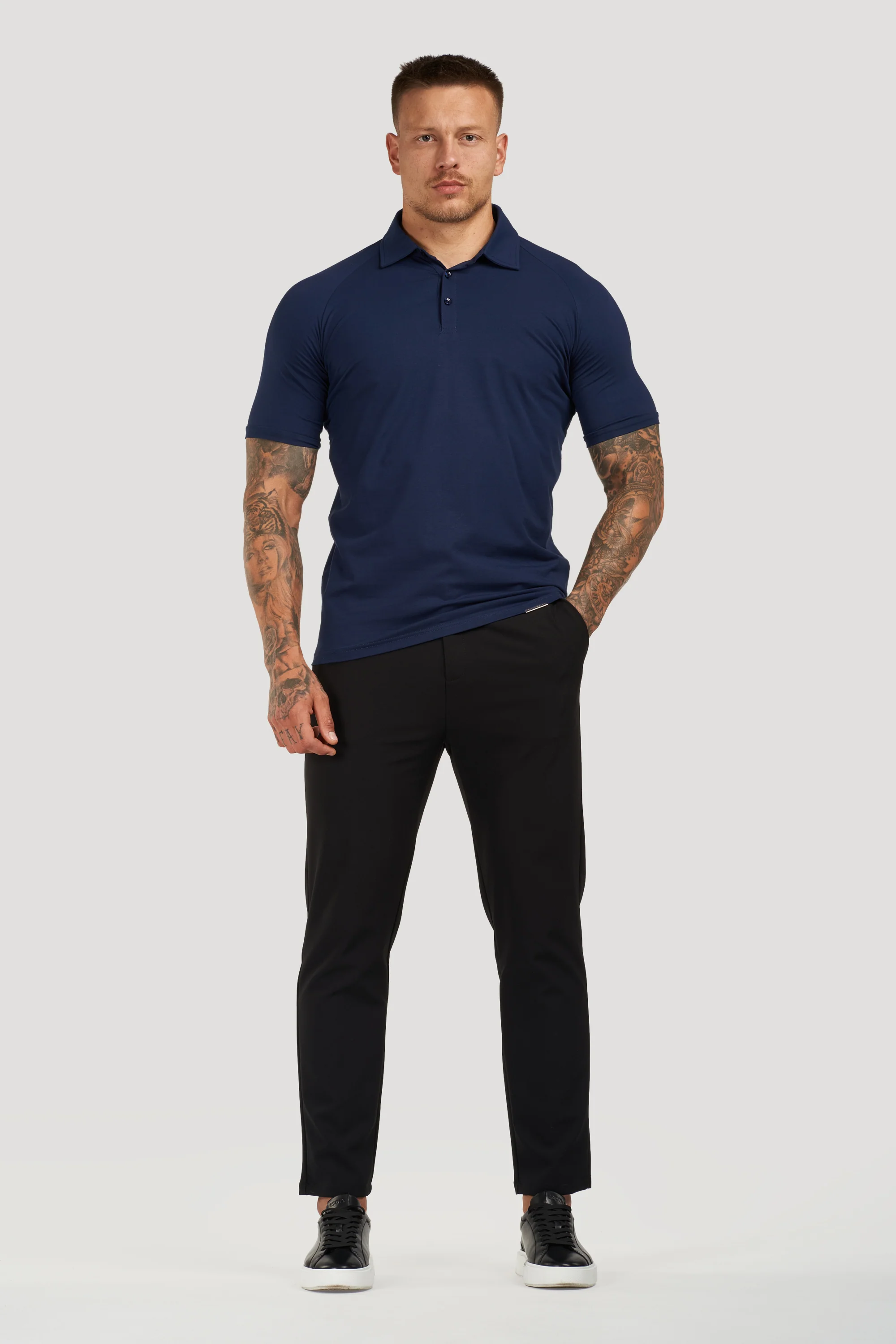 THE MUSCLE BUTTON POLO - Image 23