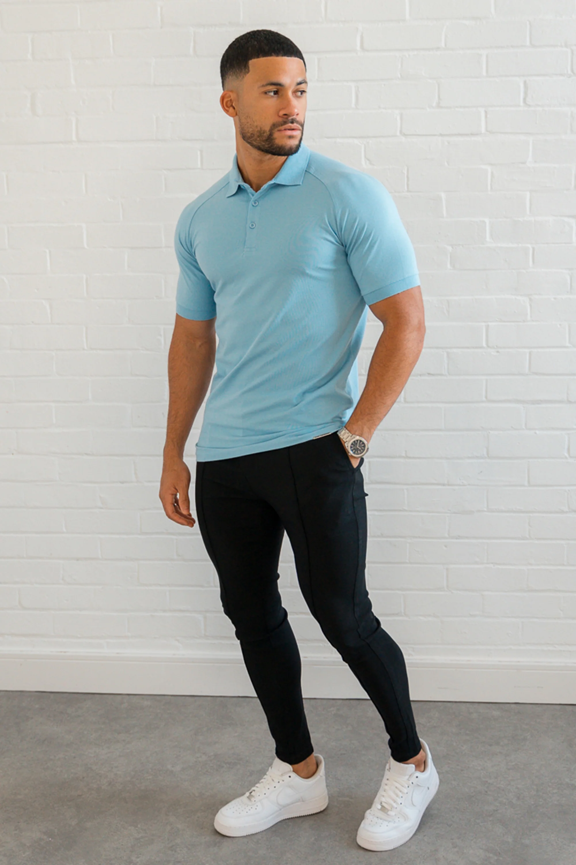 THE MUSCLE BUTTON POLO - Image 29