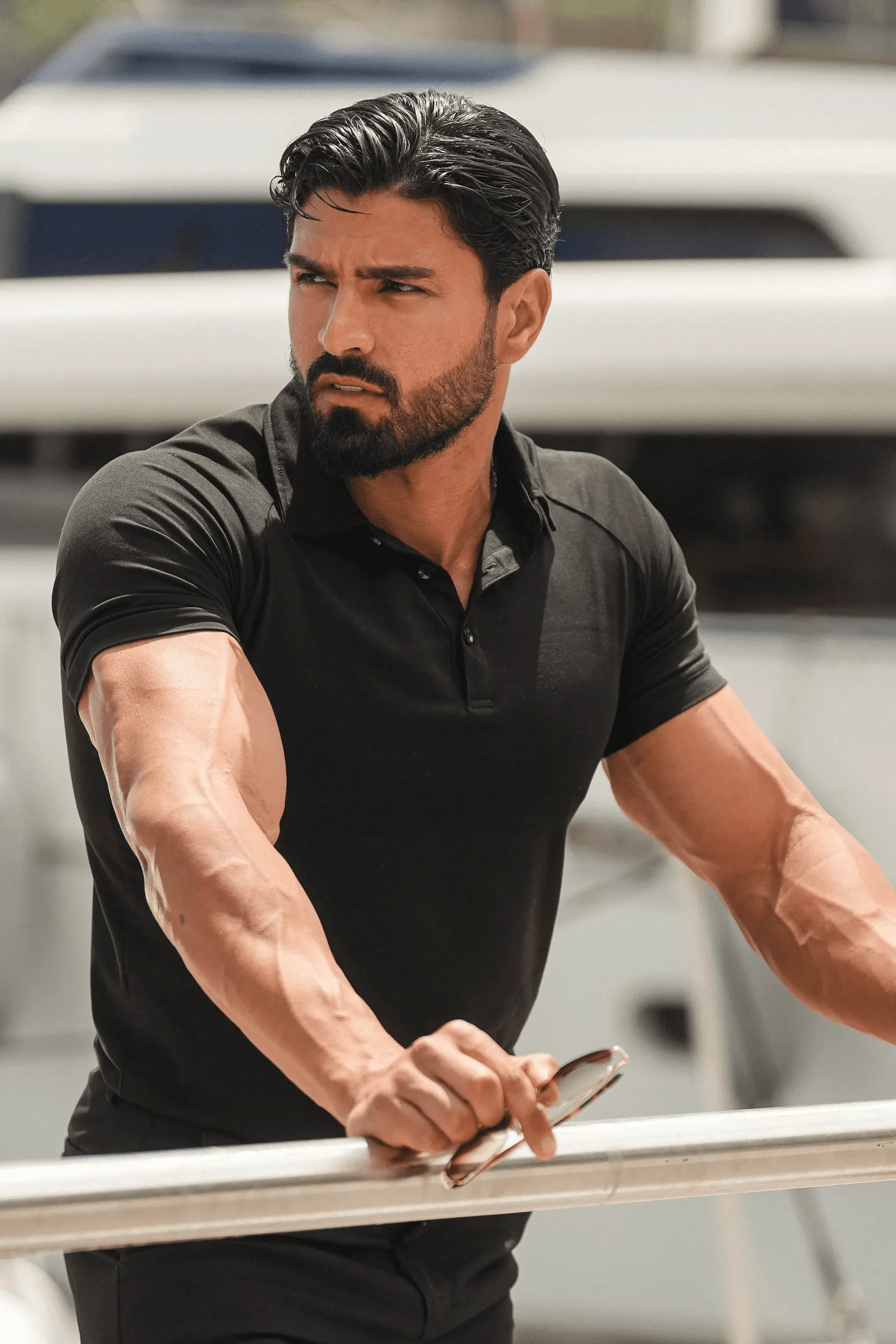 THE MUSCLE BUTTON POLO - Image 3