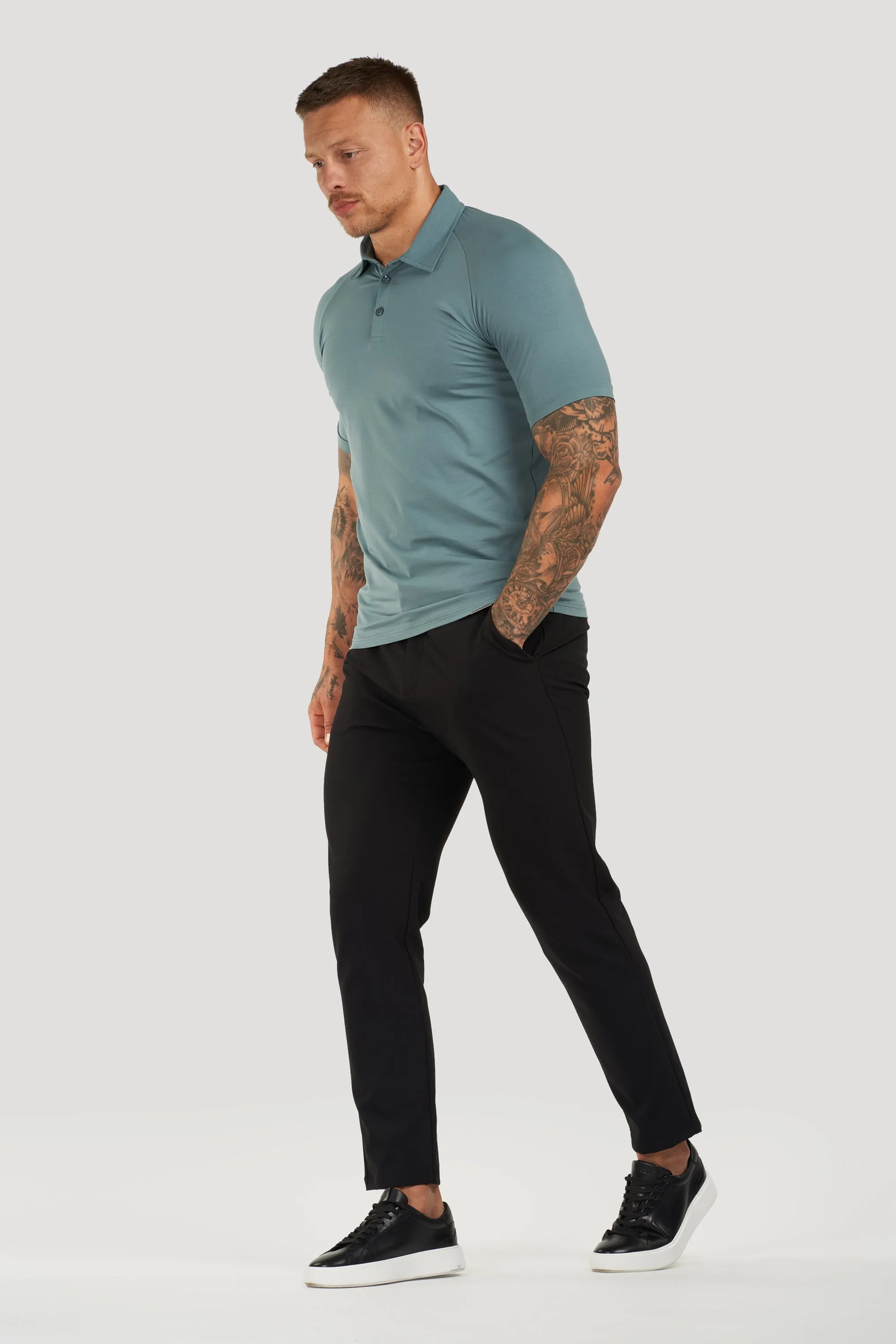 THE MUSCLE BUTTON POLO - Image 37