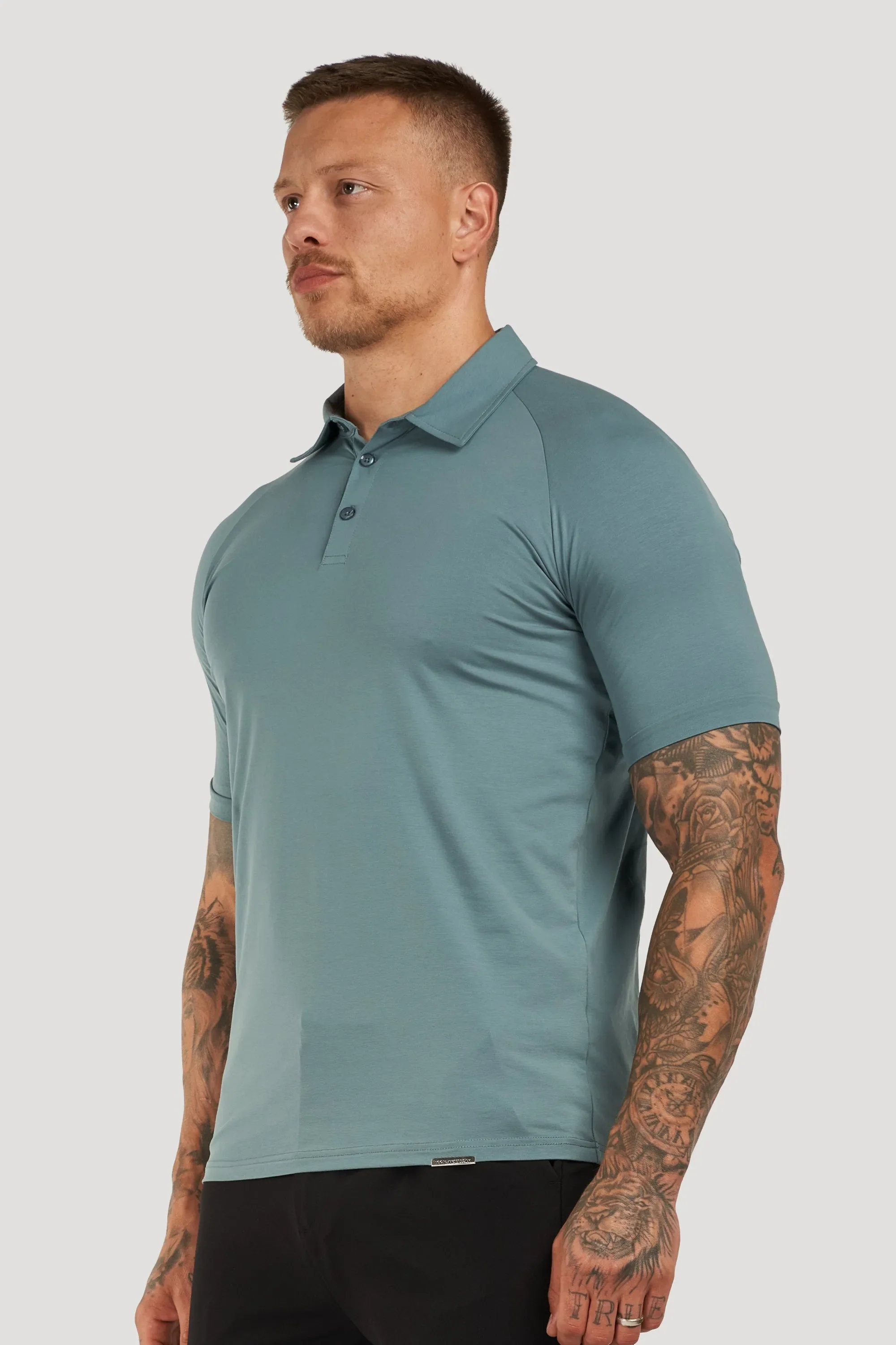 THE MUSCLE BUTTON POLO - Image 39