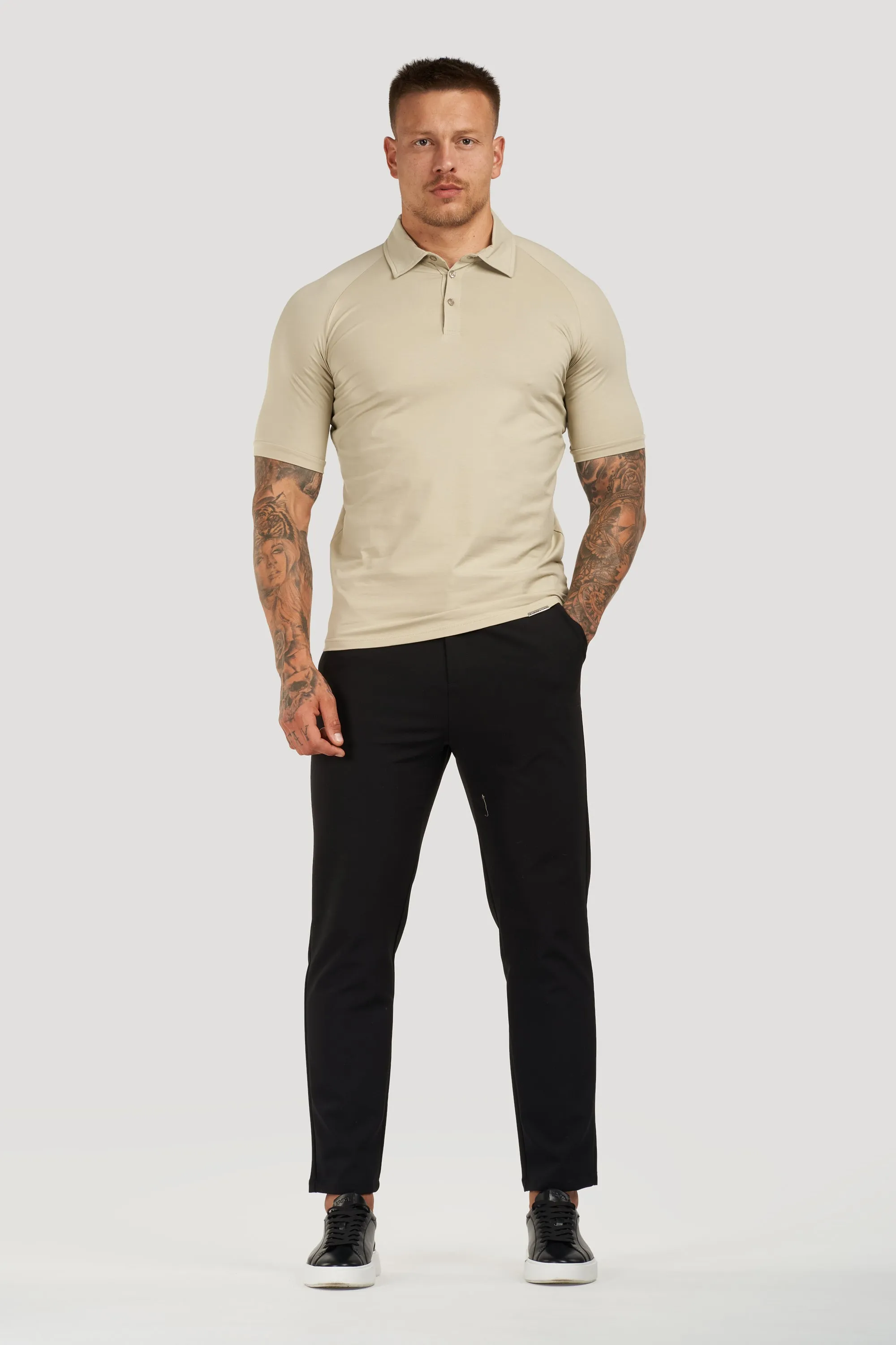 THE MUSCLE BUTTON POLO - Image 40
