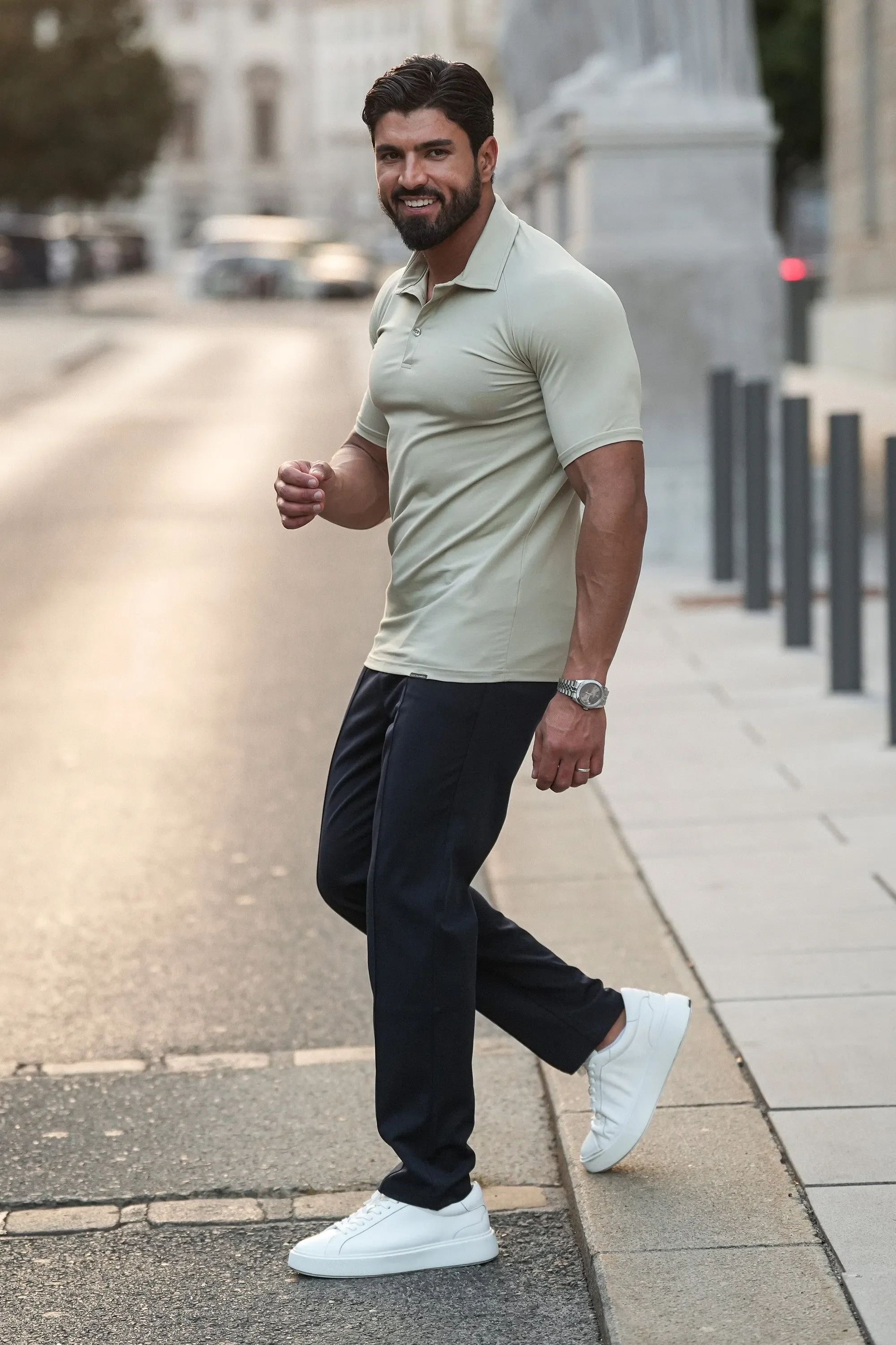 THE MUSCLE BUTTON POLO - Image 43