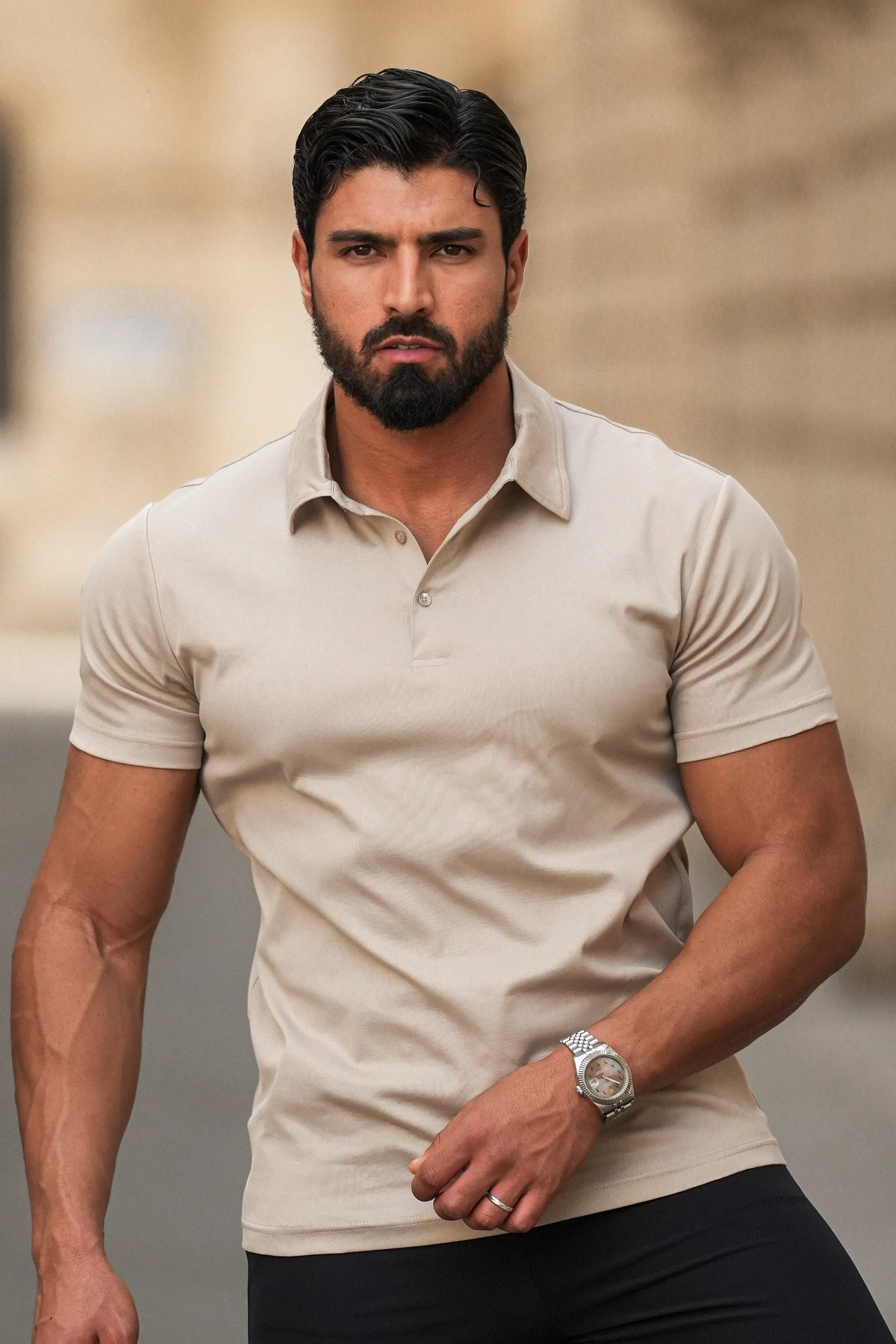 THE MUSCLE BUTTON POLO - Image 44