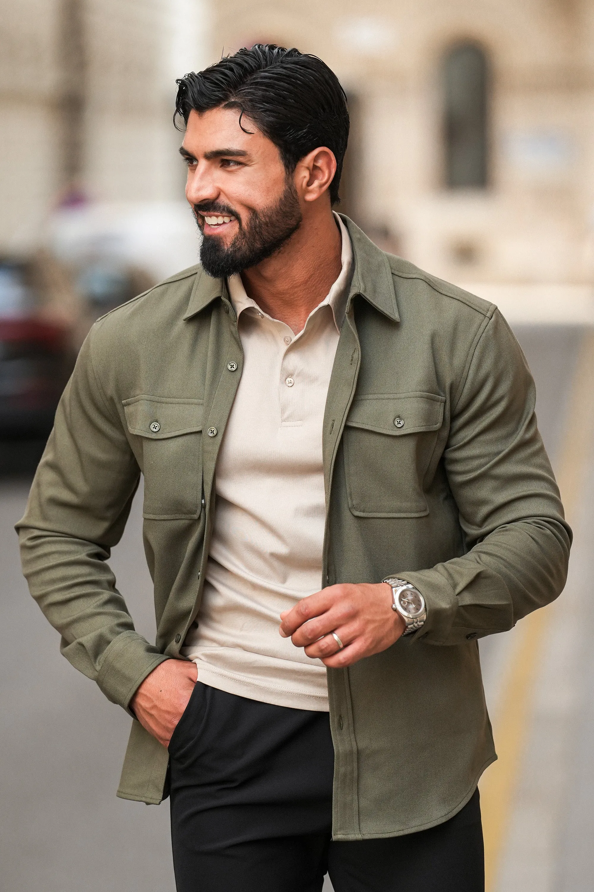 THE MUSCLE BUTTON POLO - Image 47
