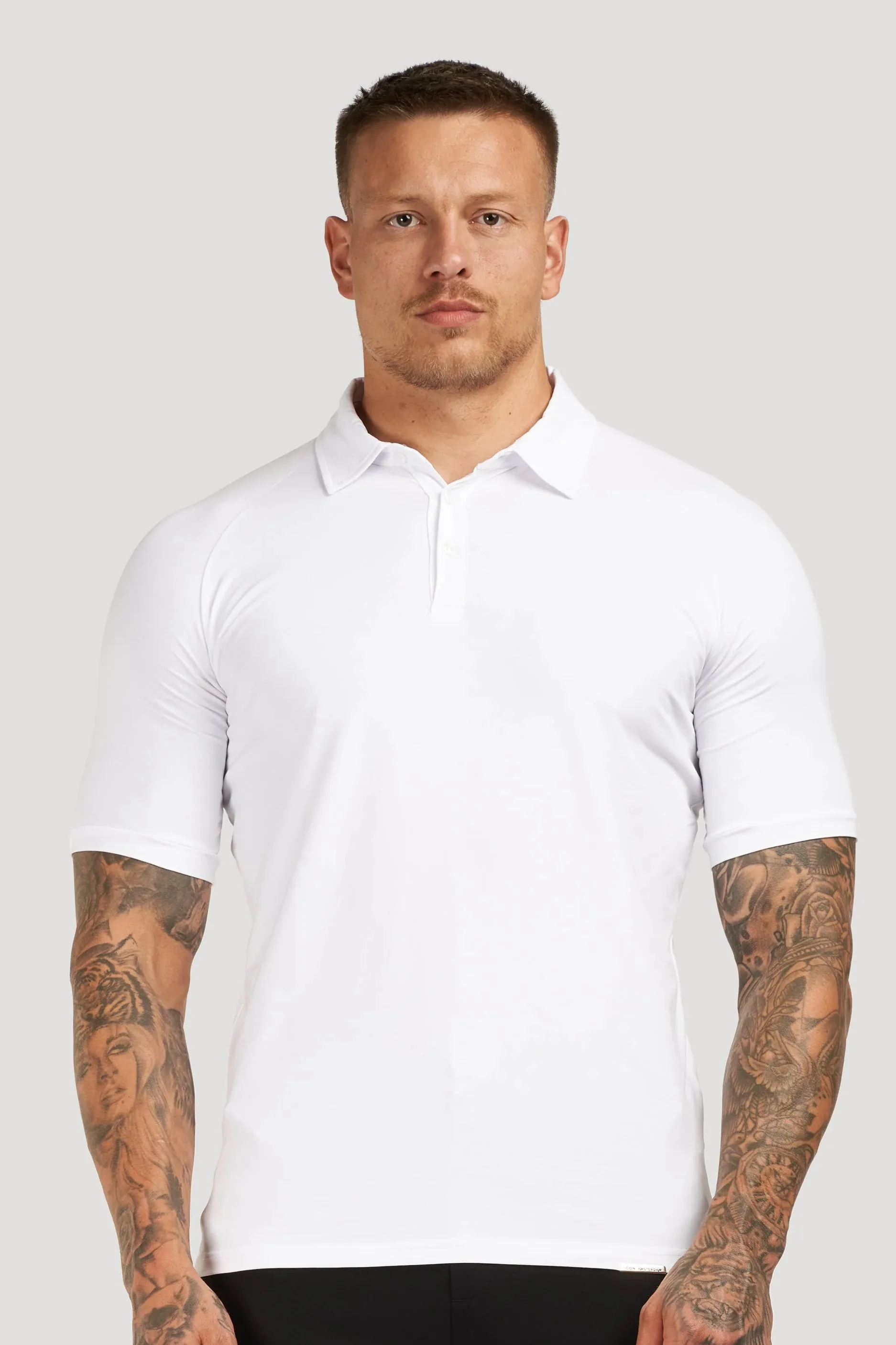 THE MUSCLE BUTTON POLO - Image 48