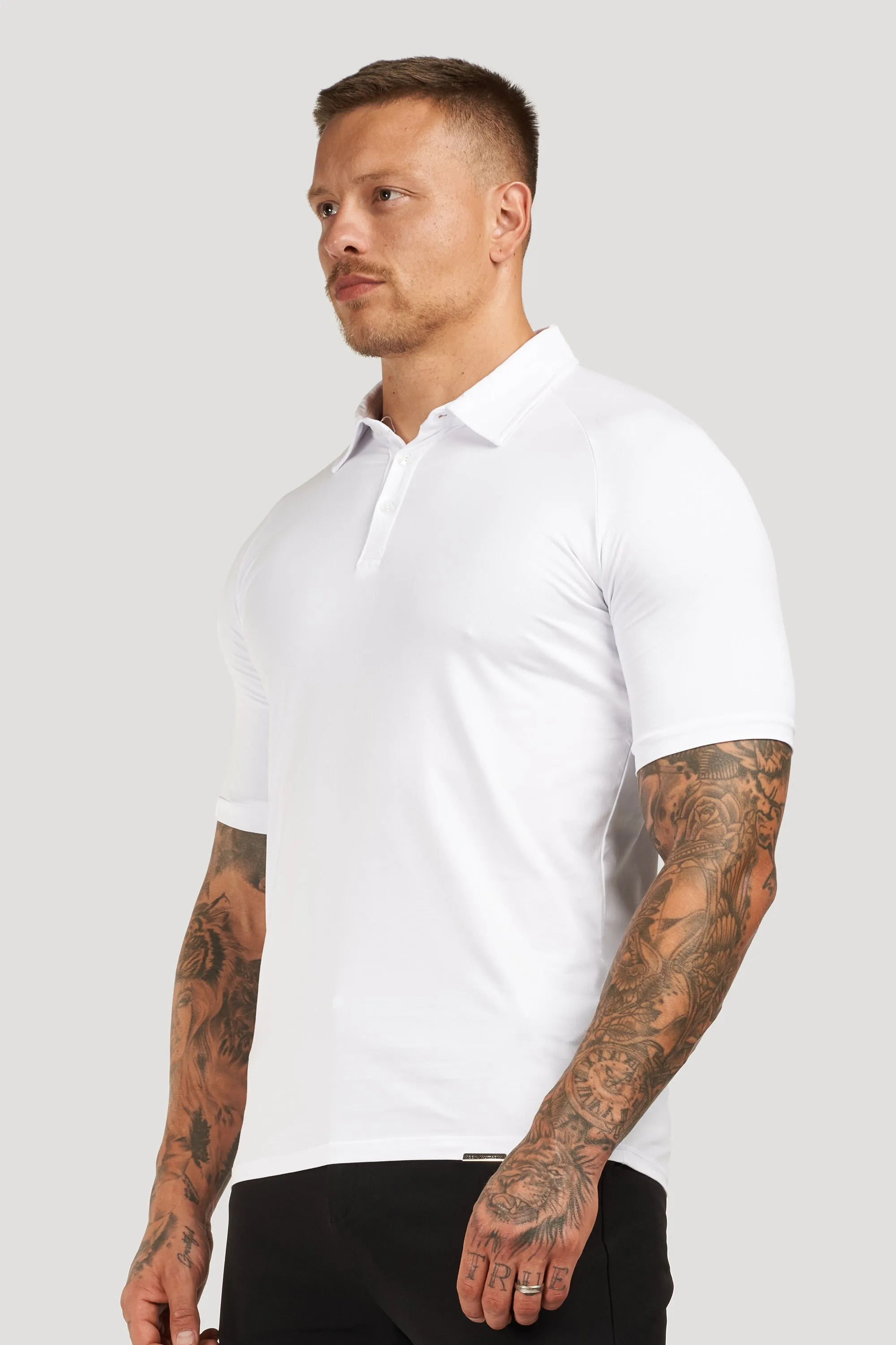THE MUSCLE BUTTON POLO - Image 49