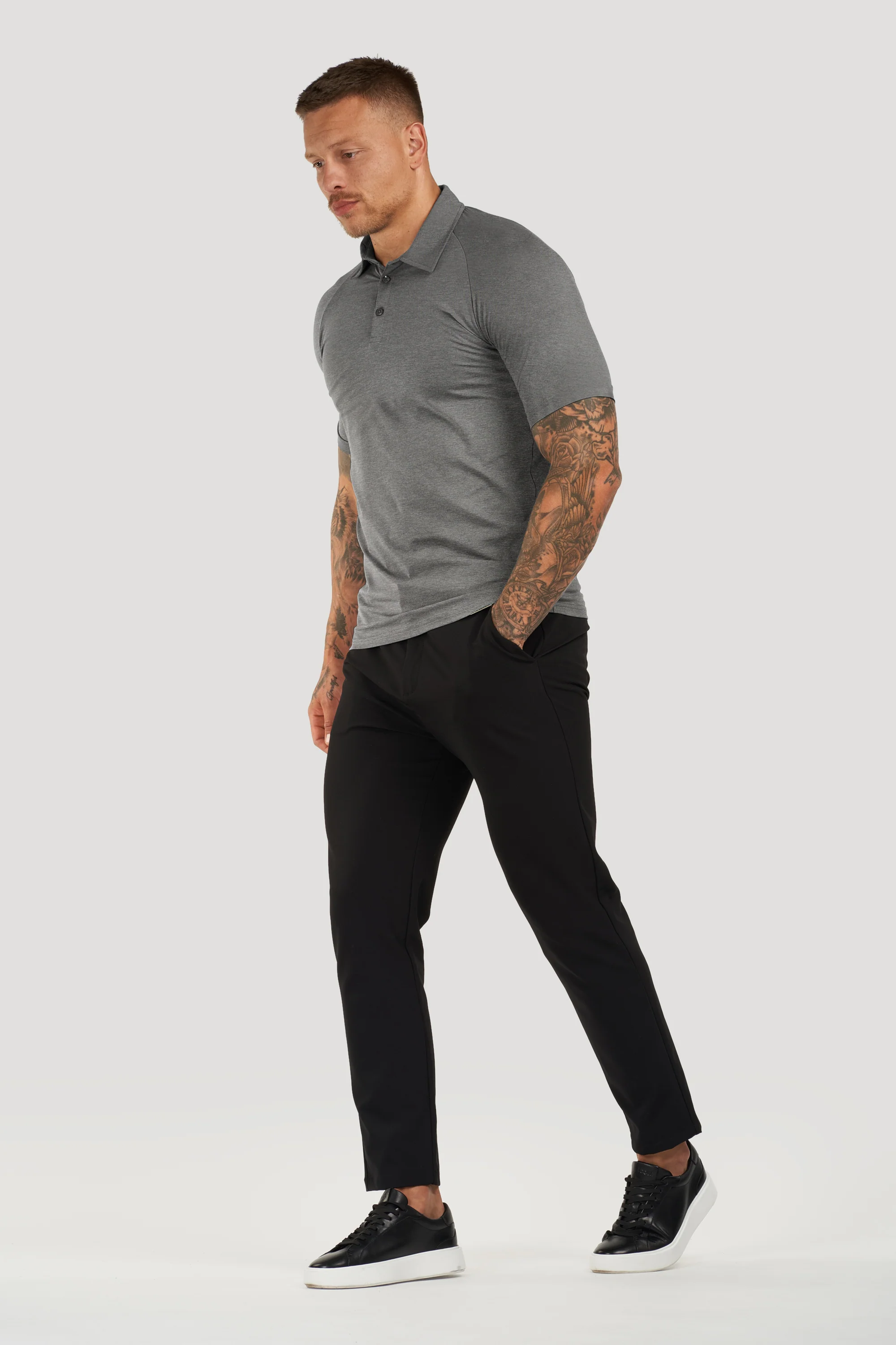 THE MUSCLE BUTTON POLO - Image 57