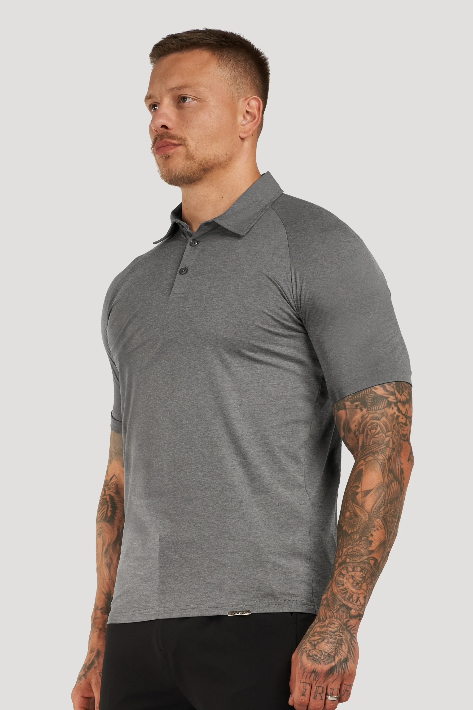 THE MUSCLE BUTTON POLO - Image 58