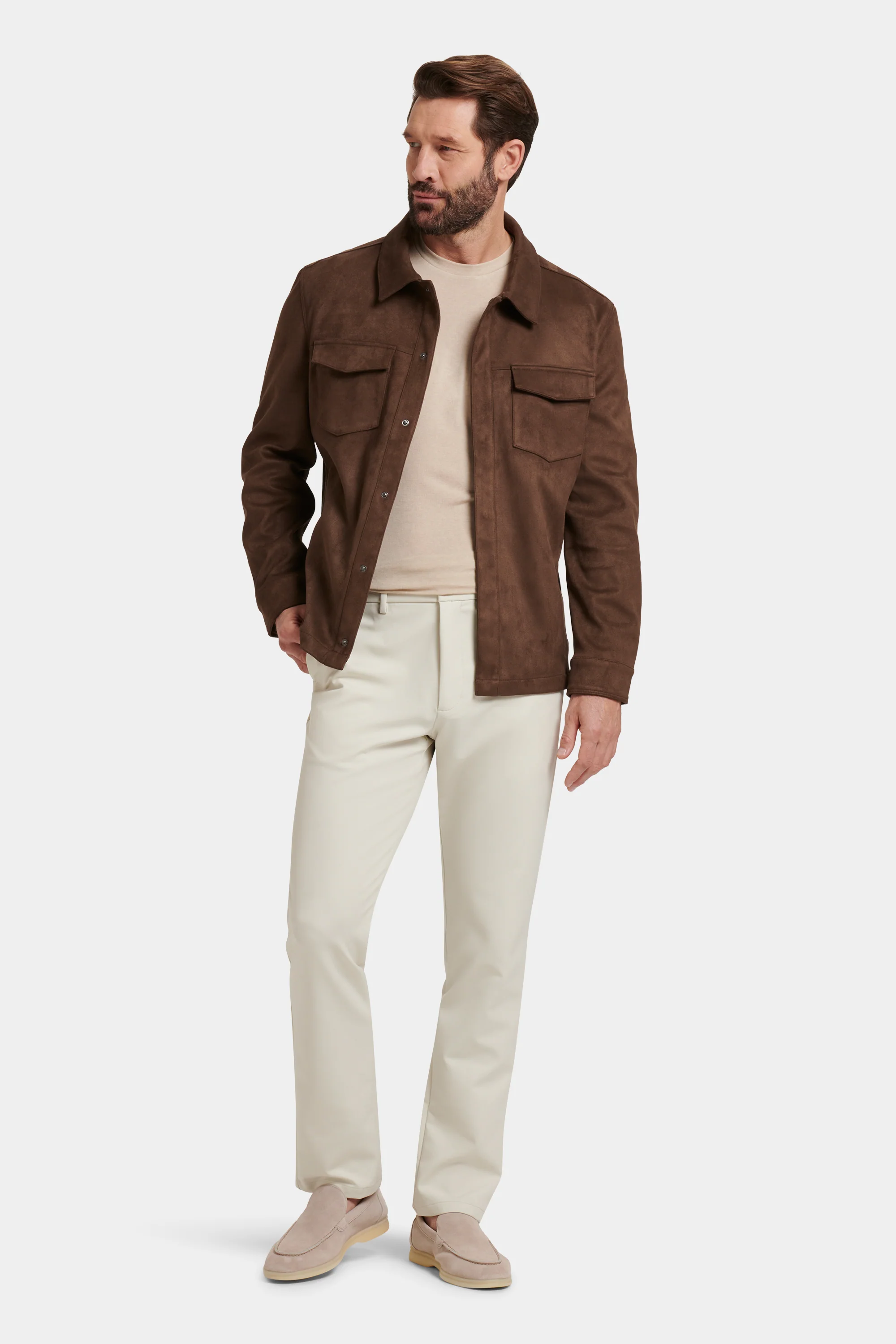 THE PIO FAUX SUEDE OVERSHIRT - Image 10