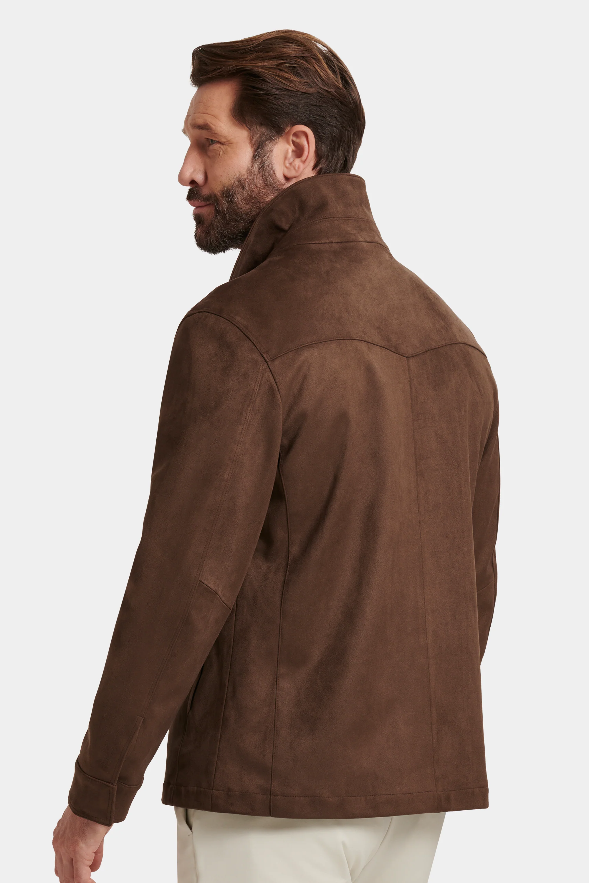 THE PIO FAUX SUEDE OVERSHIRT - Image 11
