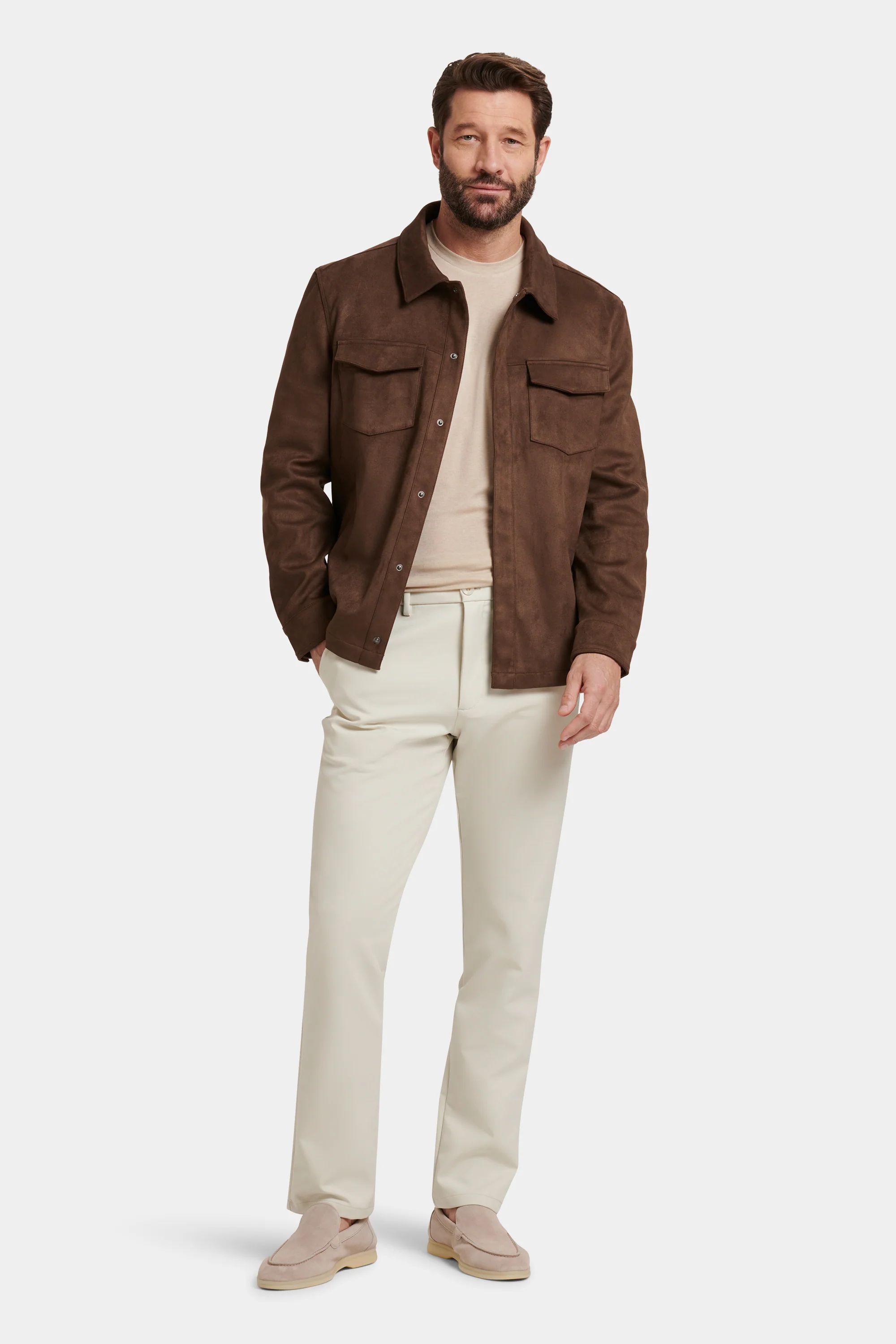 THE PIO FAUX SUEDE OVERSHIRT - Image 13