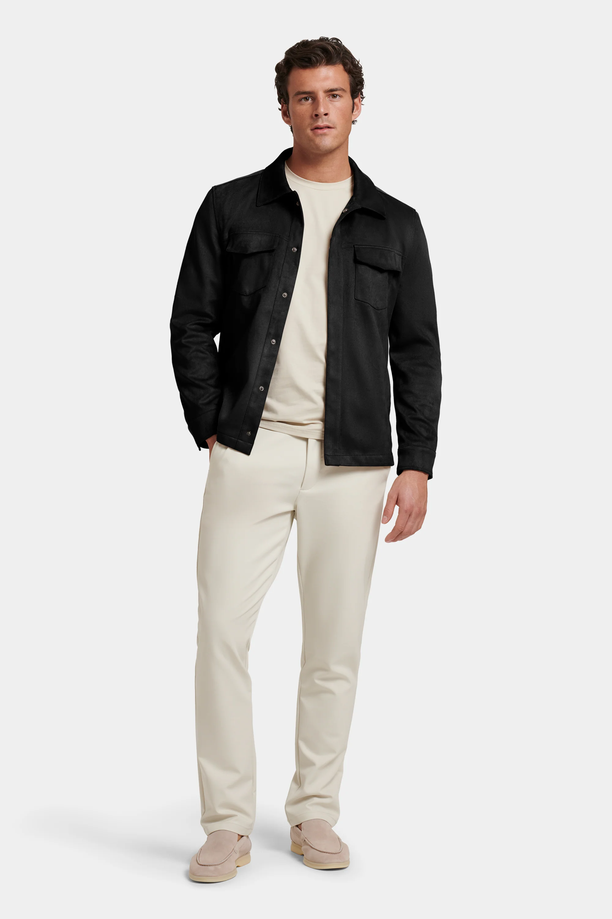 THE PIO FAUX SUEDE OVERSHIRT - Image 15