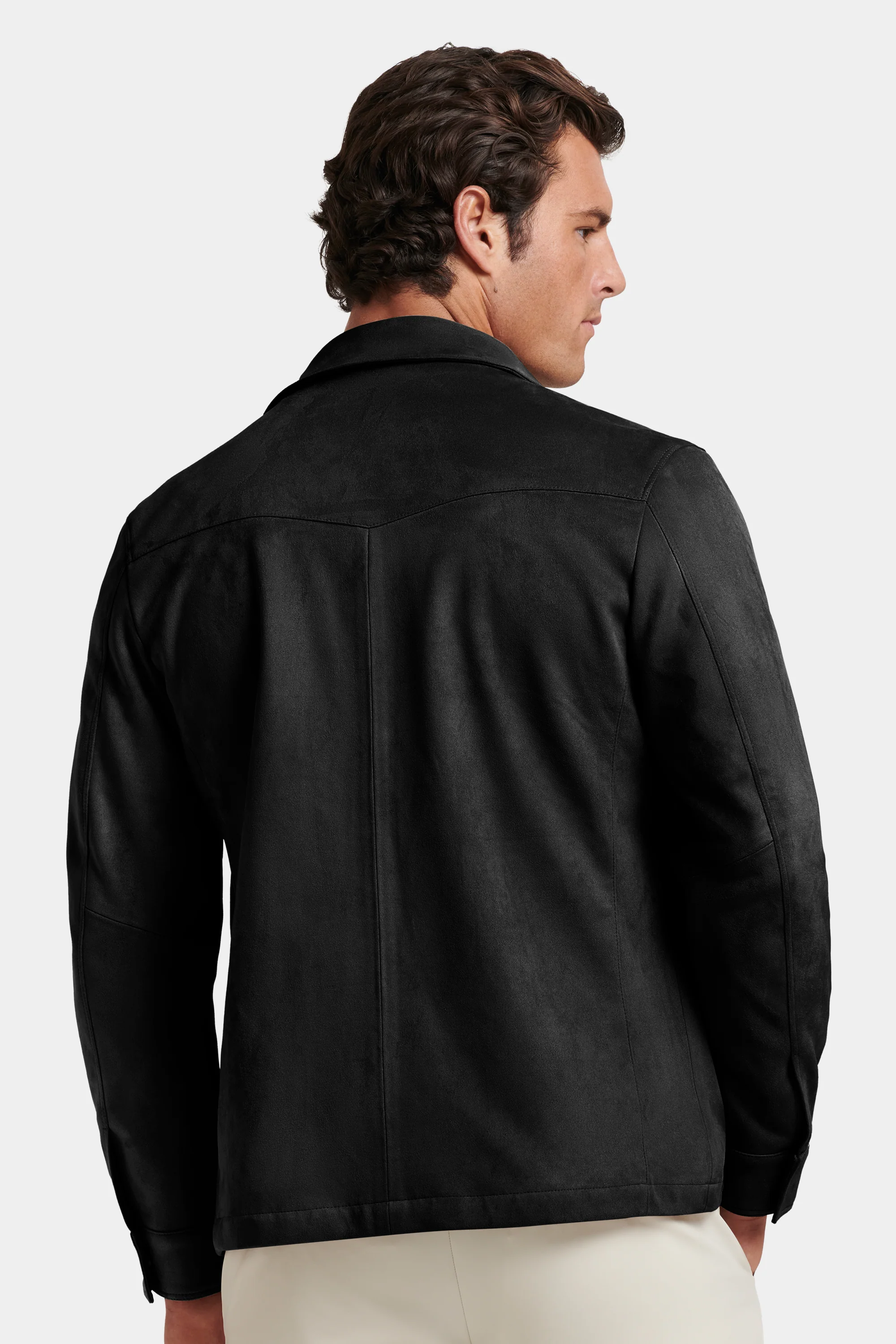 THE PIO FAUX SUEDE OVERSHIRT - Image 16