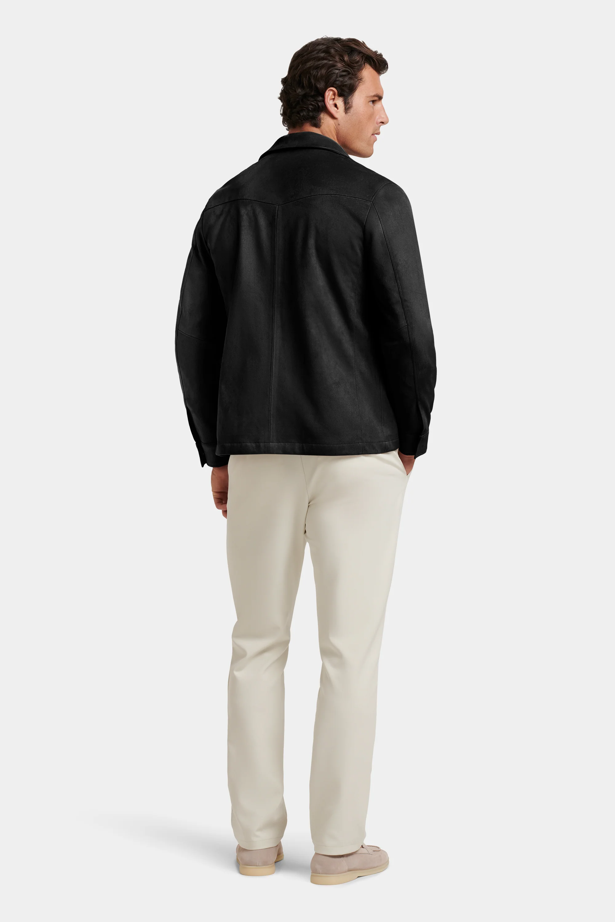 THE PIO FAUX SUEDE OVERSHIRT - Image 17