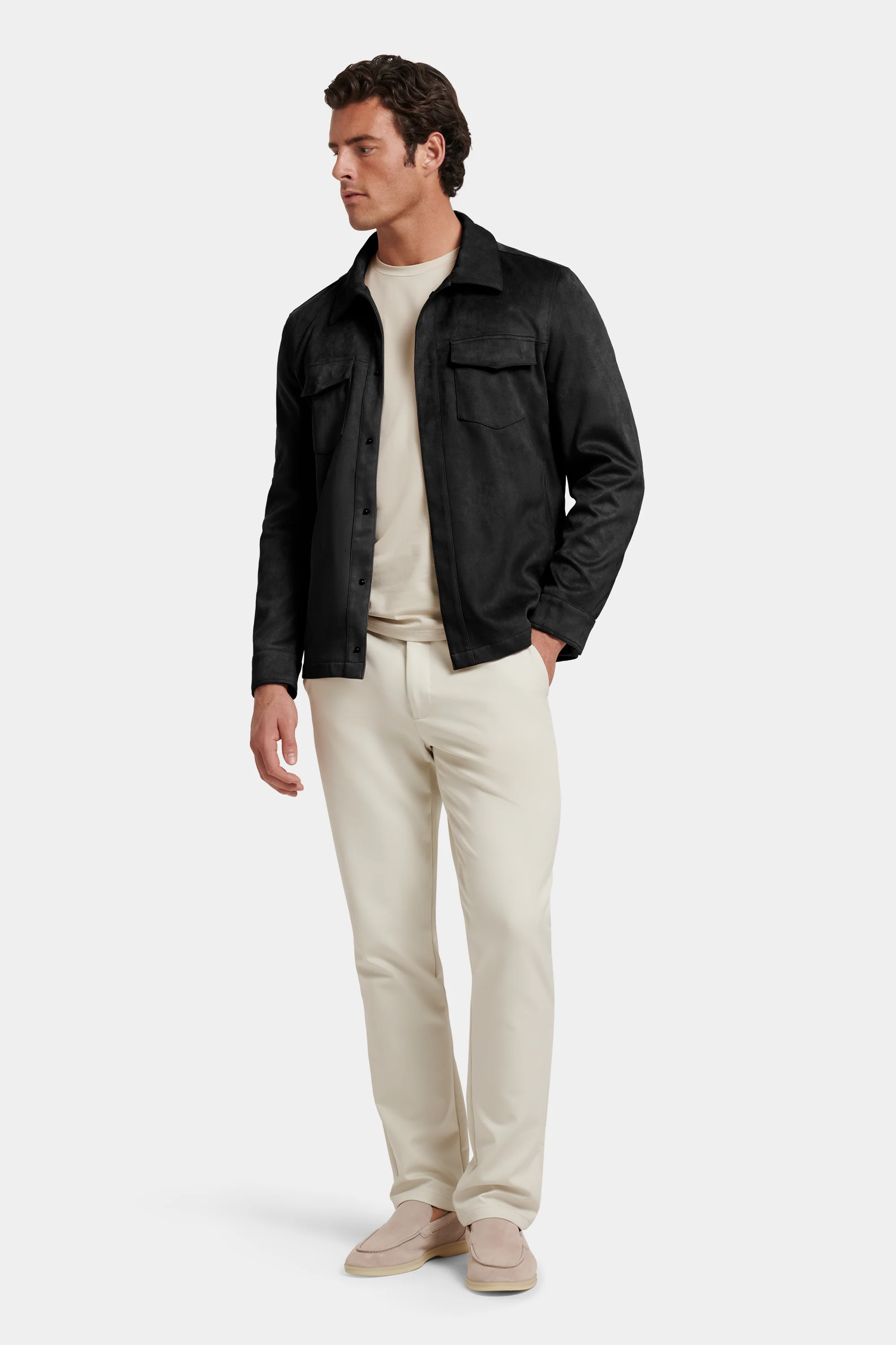 THE PIO FAUX SUEDE OVERSHIRT - Image 18