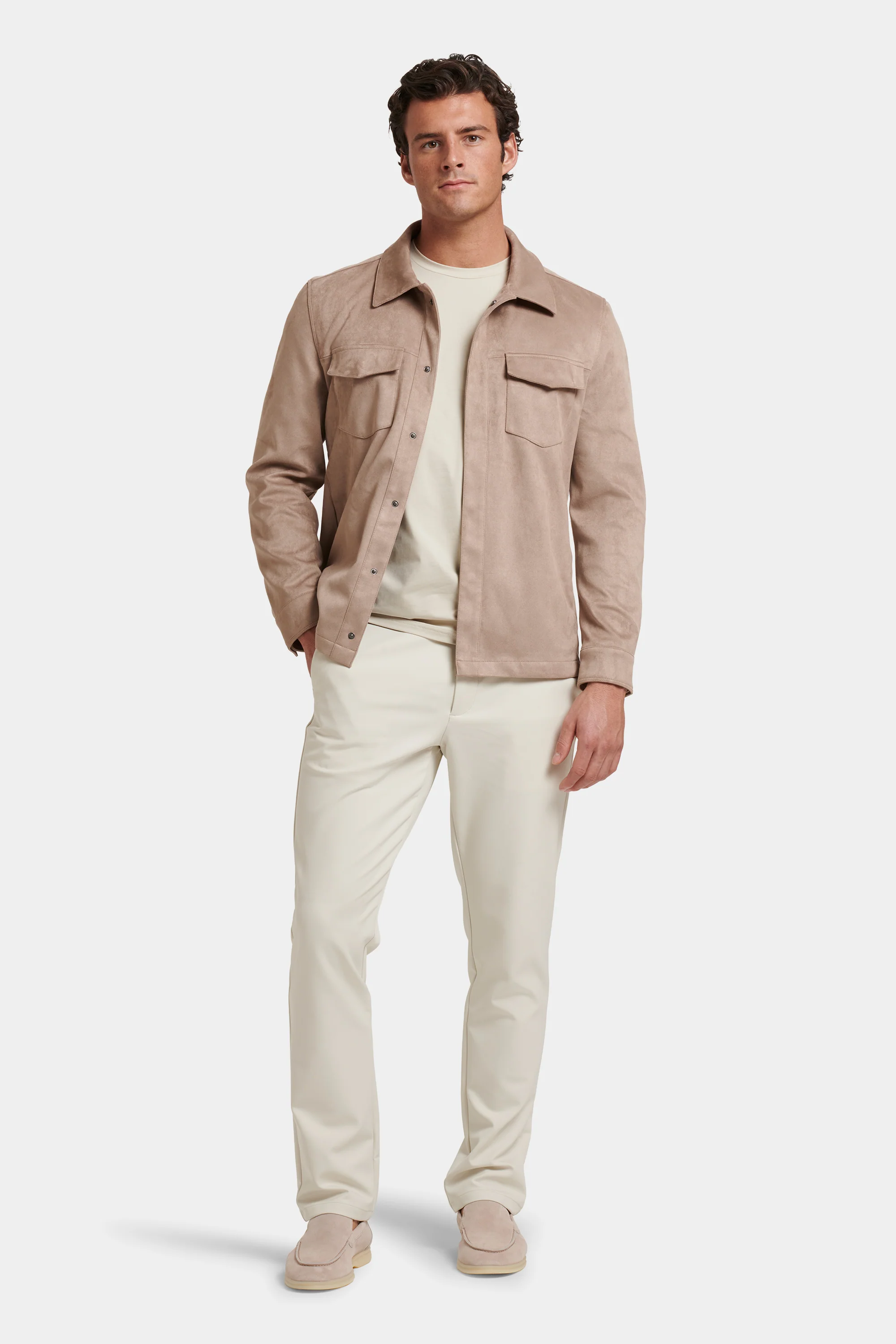 THE PIO FAUX SUEDE OVERSHIRT - Image 3