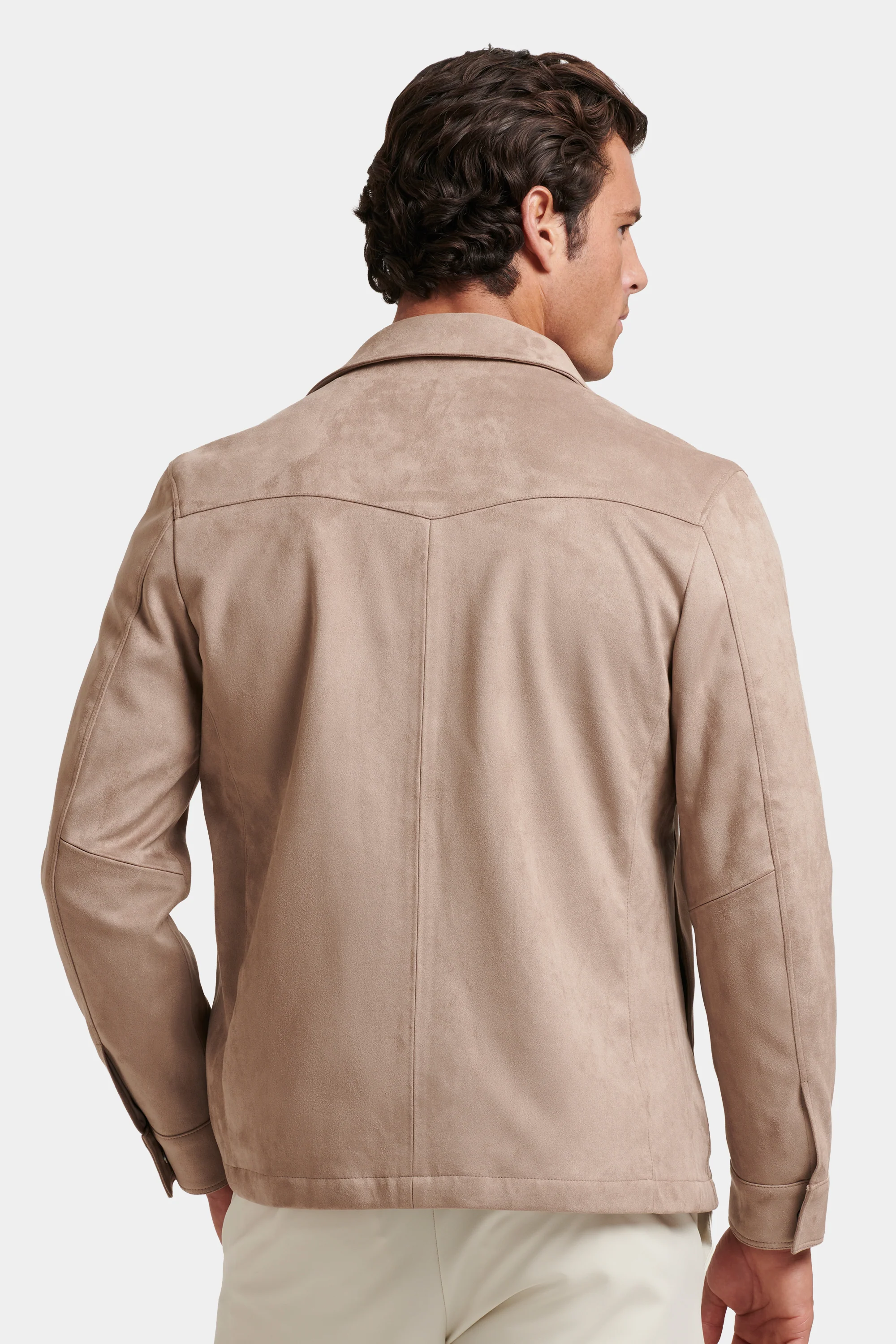 THE PIO FAUX SUEDE OVERSHIRT - Image 4