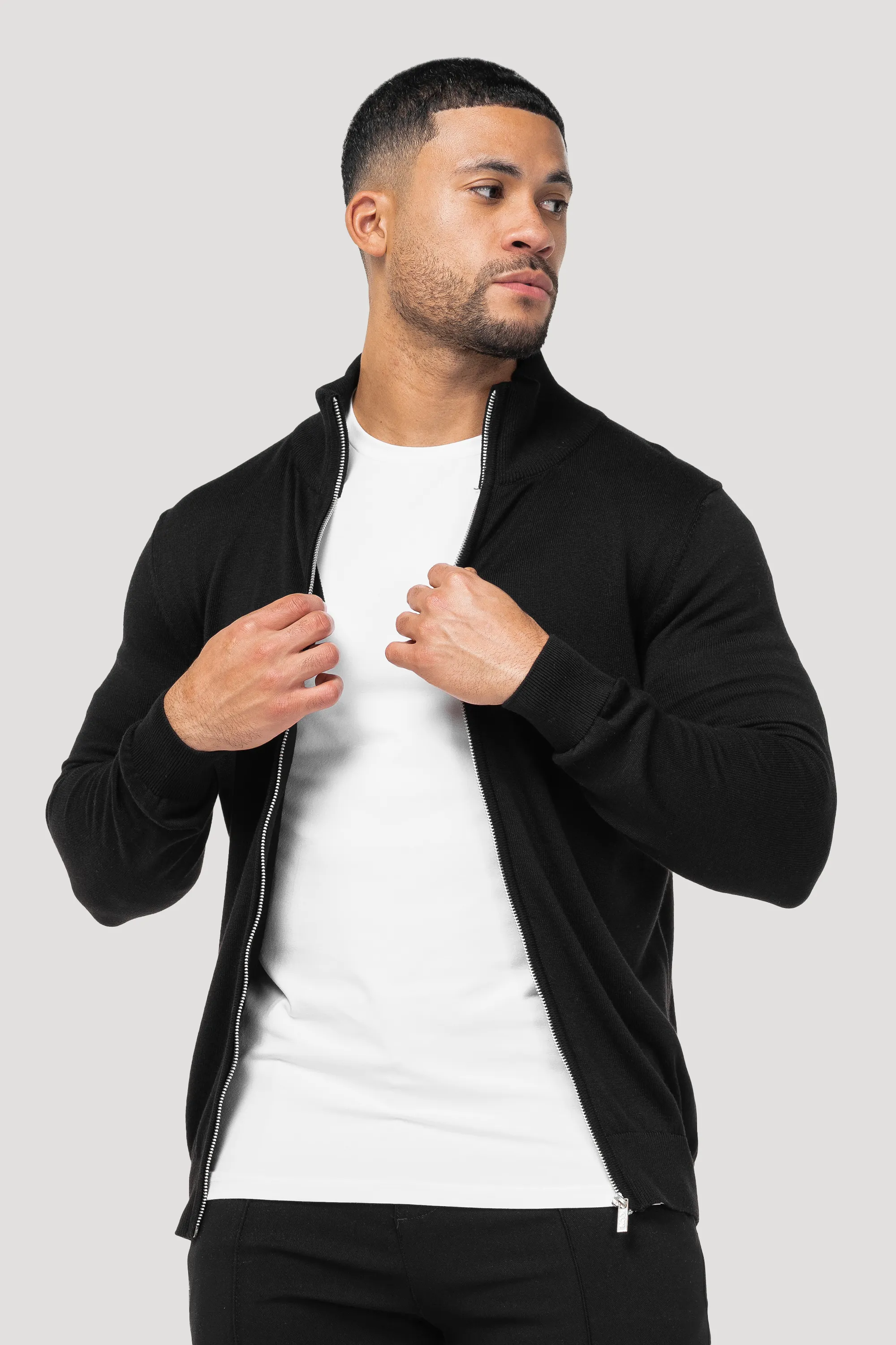 THE SANTONI FULL ZIP SWEATER - Image 11