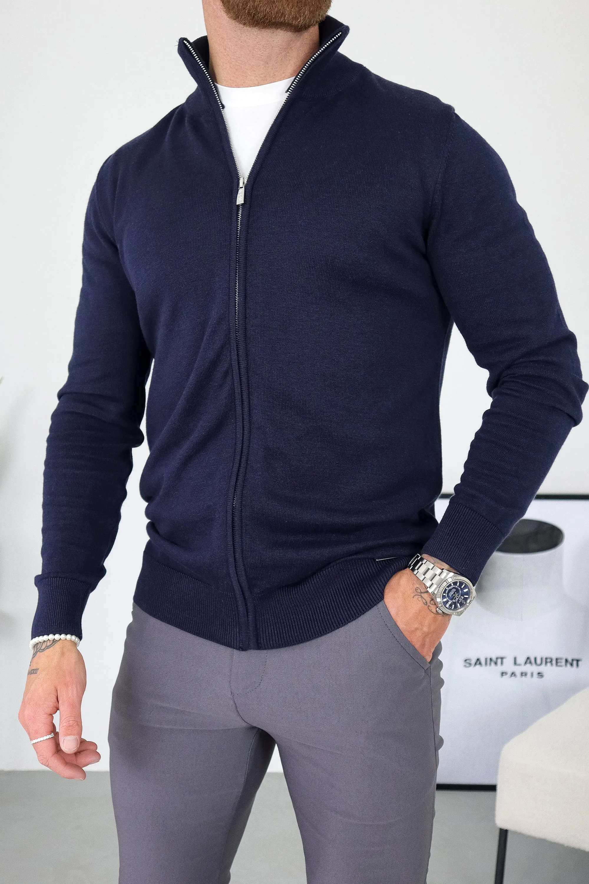 THE SANTONI FULL ZIP SWEATER - Image 18