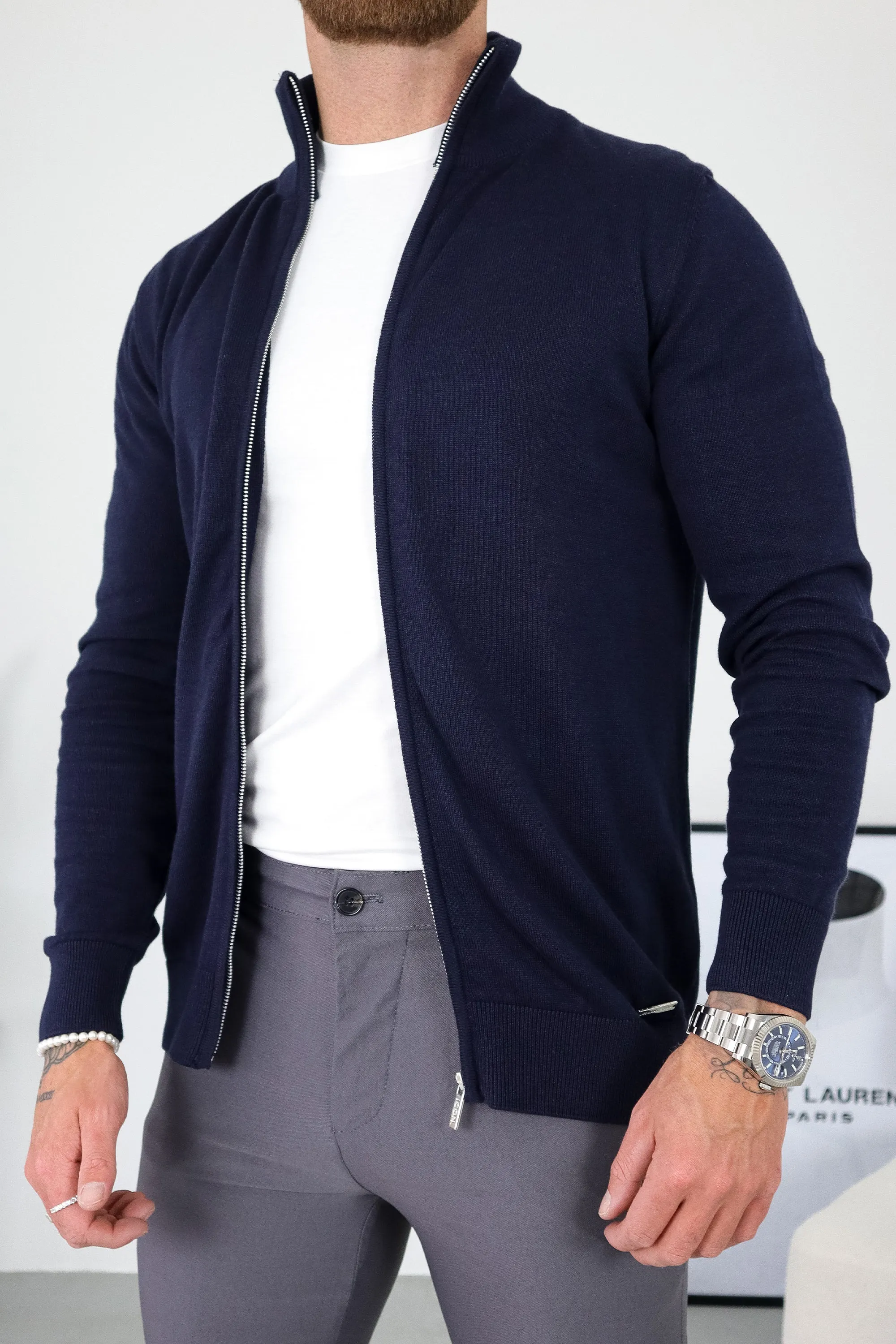 THE SANTONI FULL ZIP SWEATER - Image 19