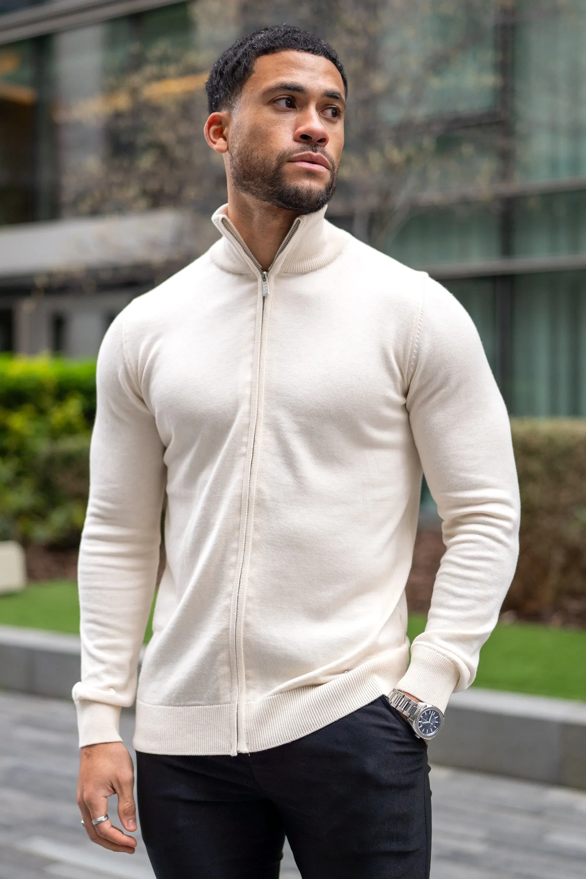THE SANTONI FULL ZIP SWEATER - Image 3