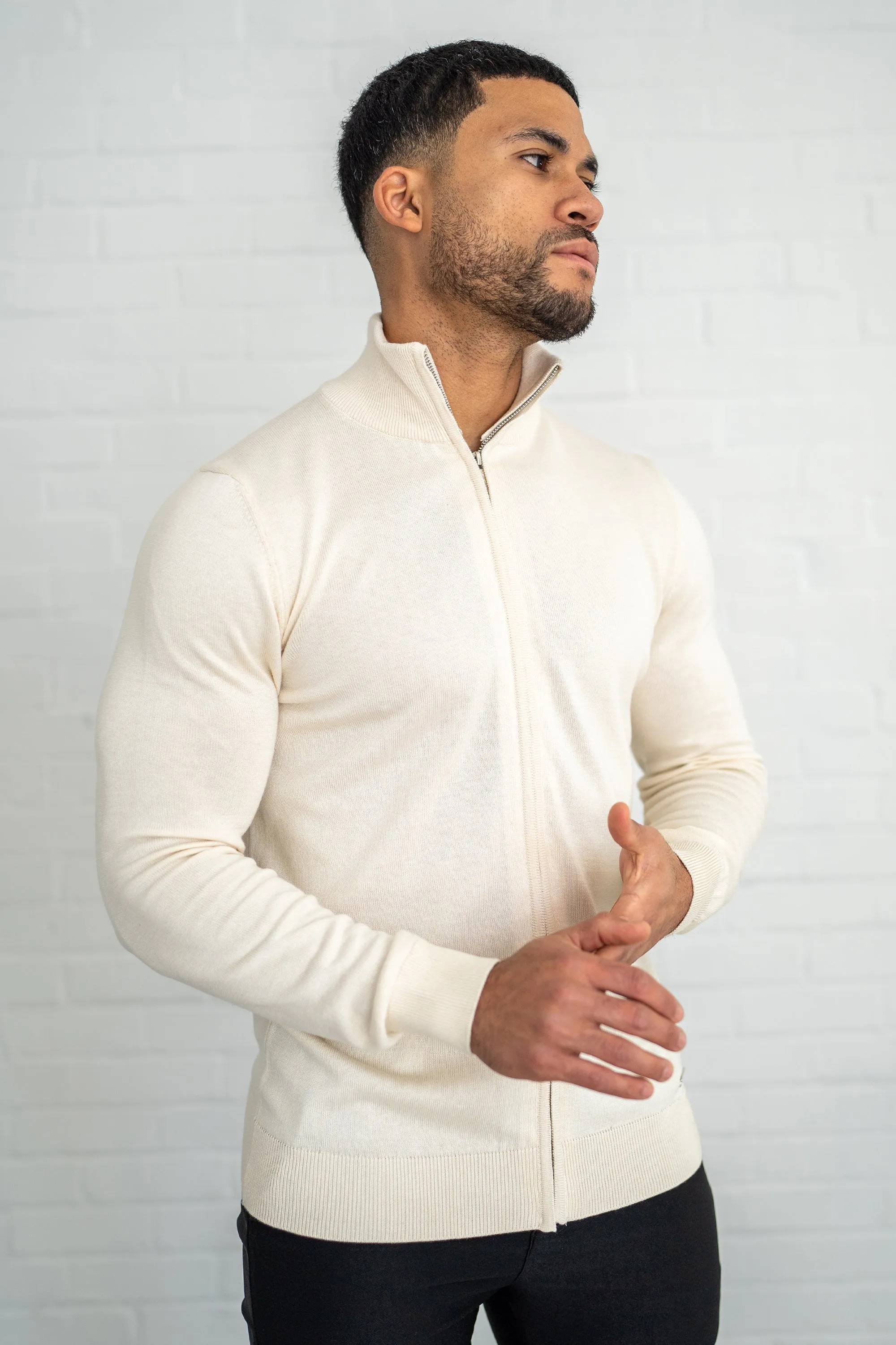 THE SANTONI FULL ZIP SWEATER - Image 5
