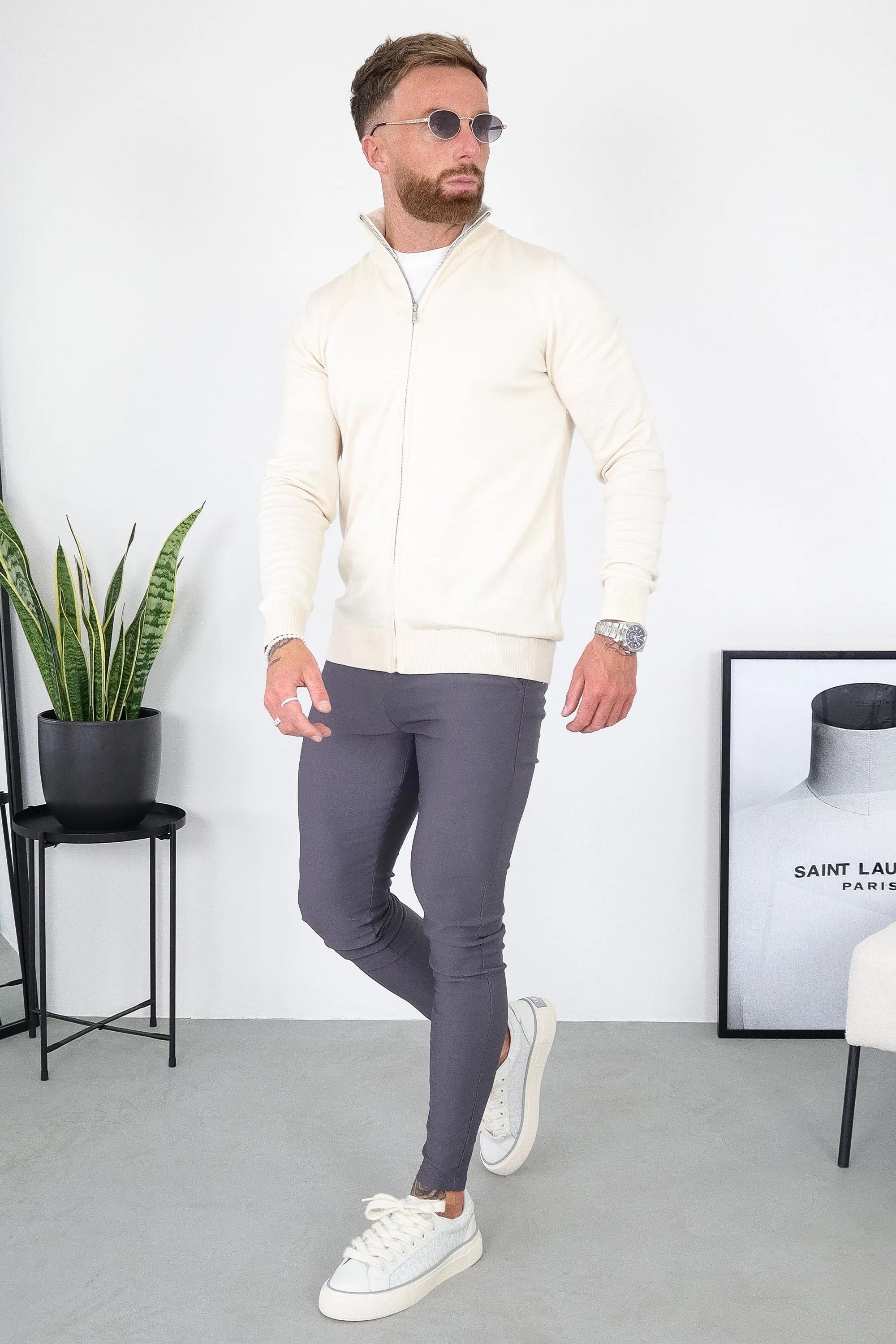 THE SANTONI FULL ZIP SWEATER - Image 6