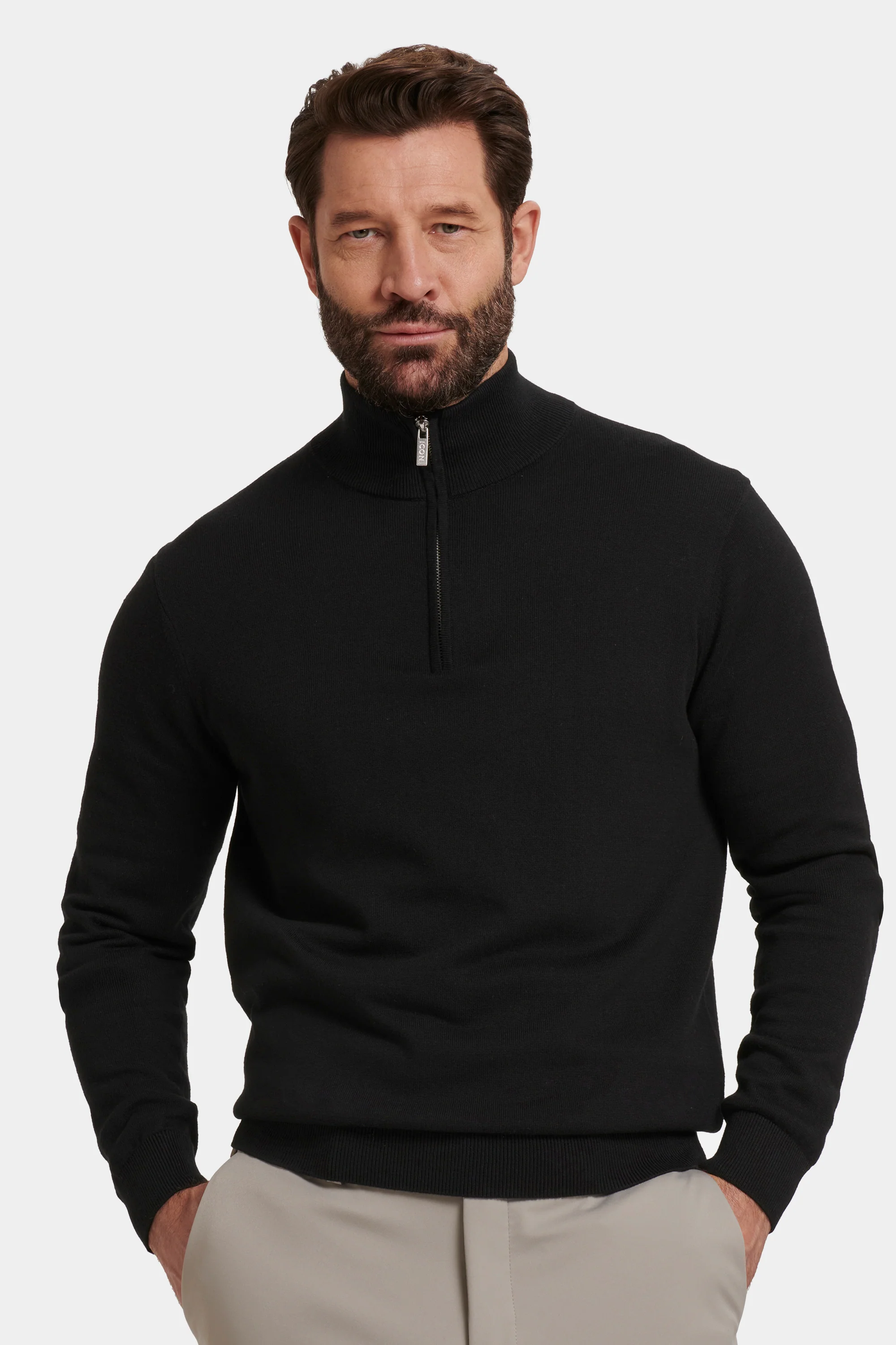 THE SANTONI QUARTER ZIP SWEATER - Image 4