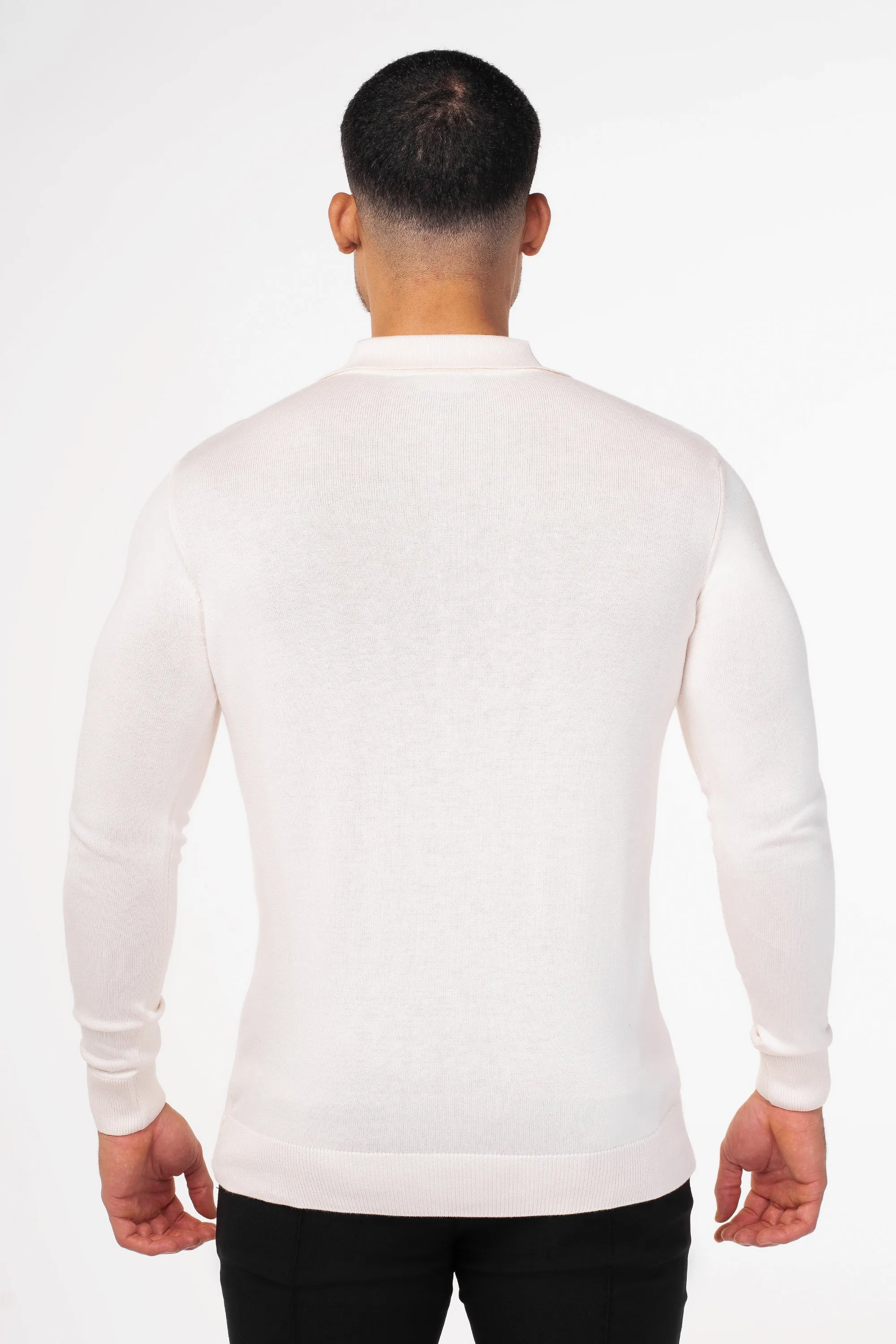 THE VIDA - LONGSLEEVE POLO - BEIGE - Image 12