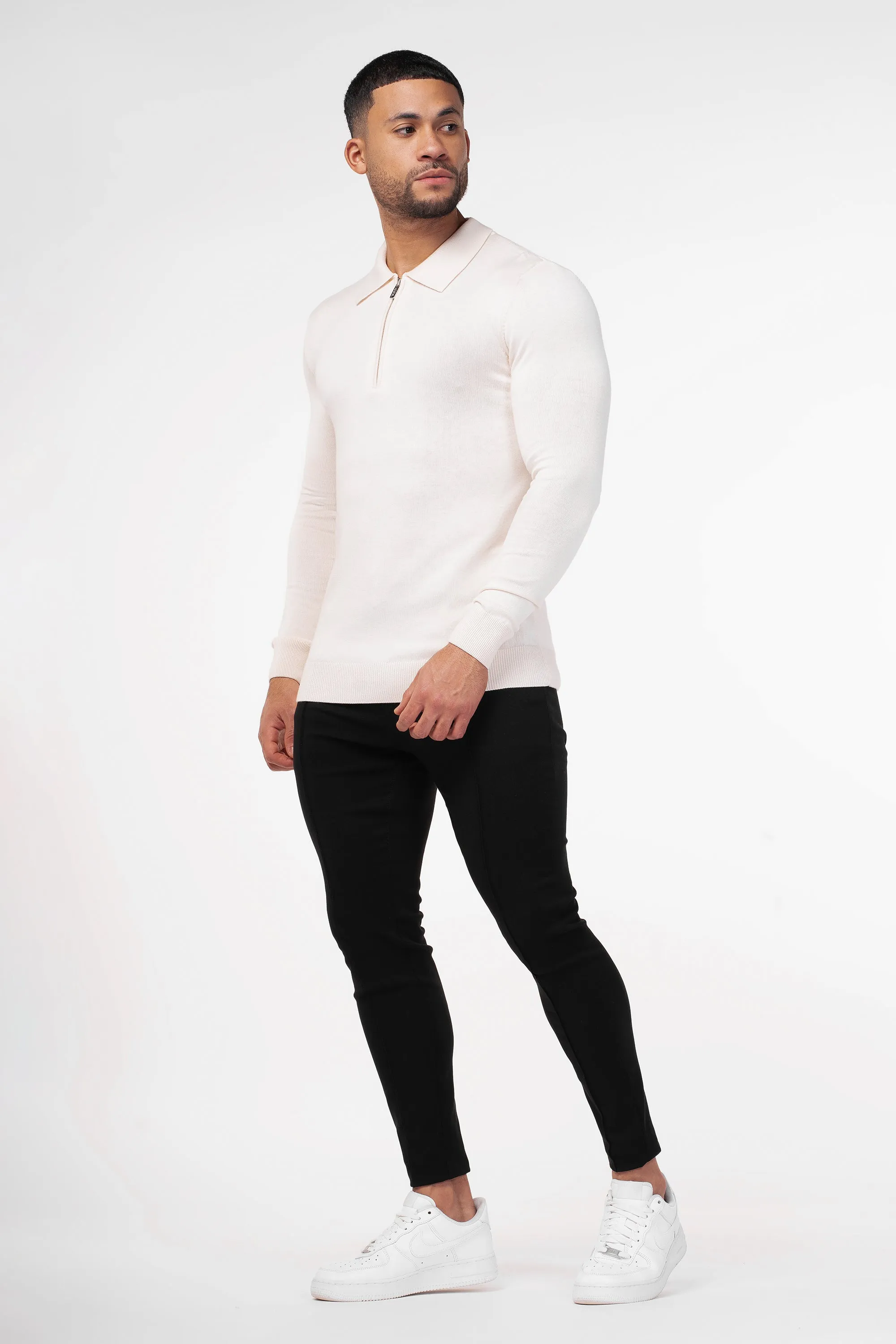 THE VIDA - LONGSLEEVE POLO - BEIGE - Image 14