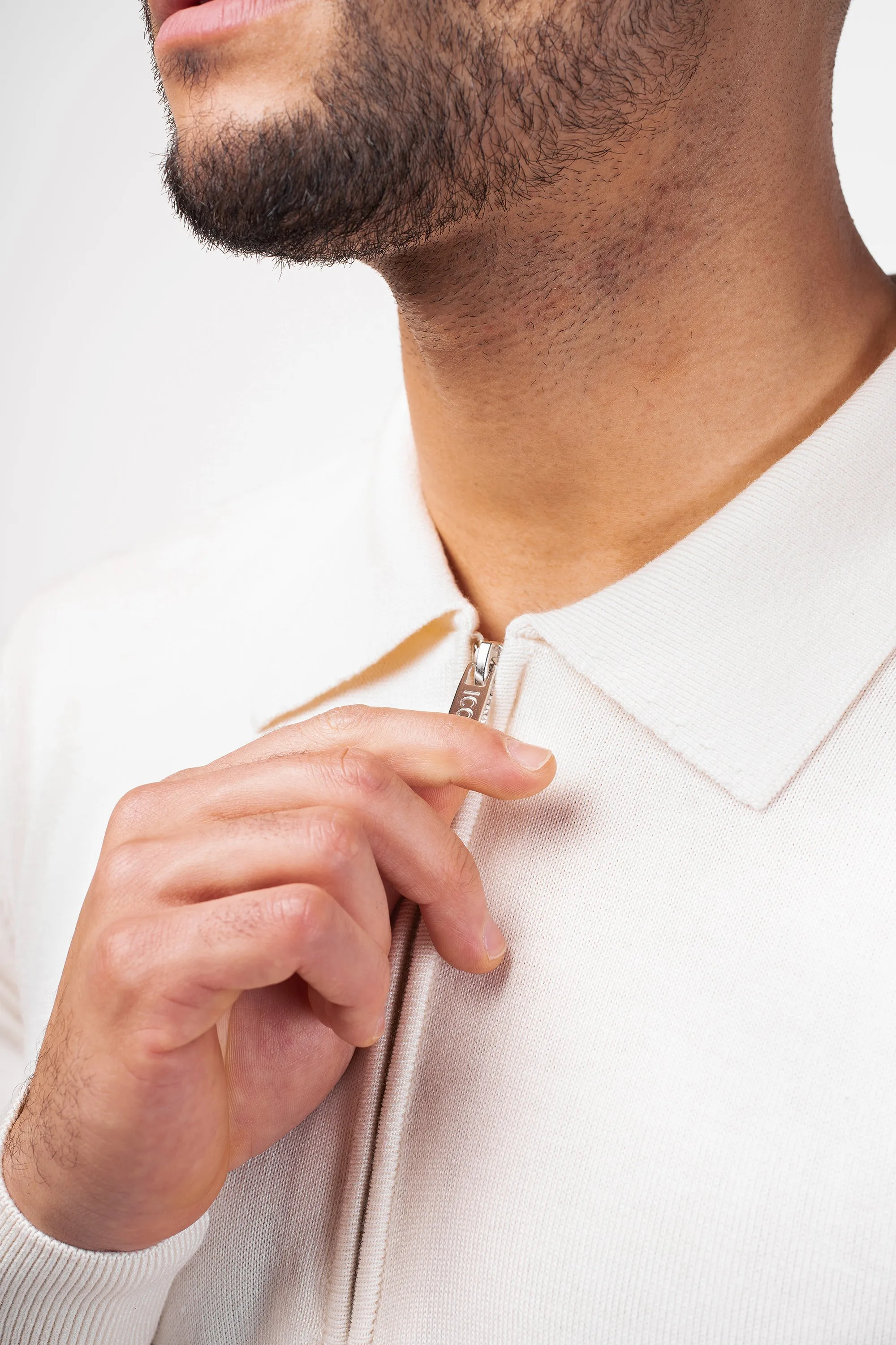 THE VIDA - LONGSLEEVE POLO - BEIGE - Image 7