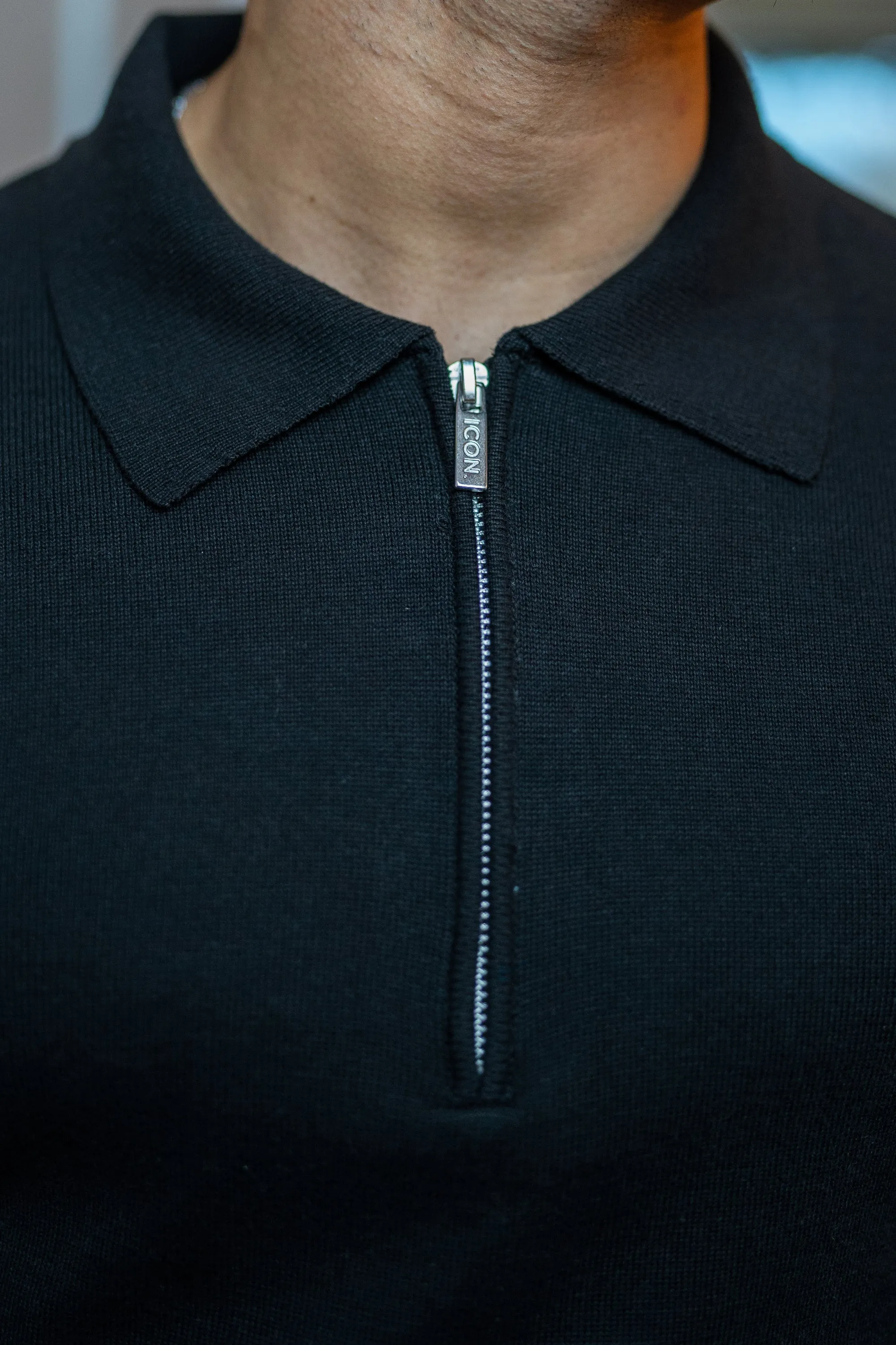 THE VIDA - LONGSLEEVE POLO - BLACK - Image 10