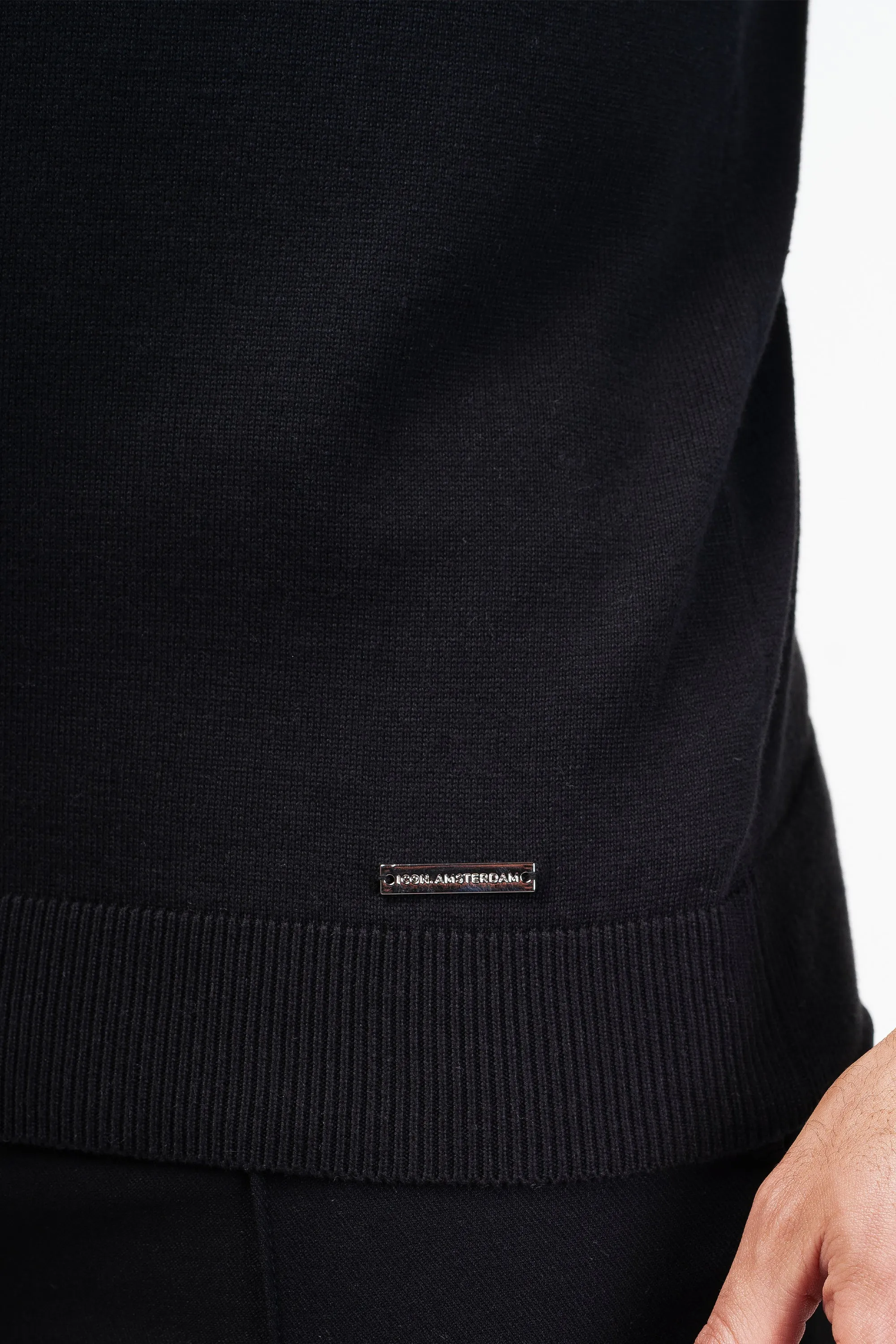 THE VIDA - LONGSLEEVE POLO - BLACK - Image 12