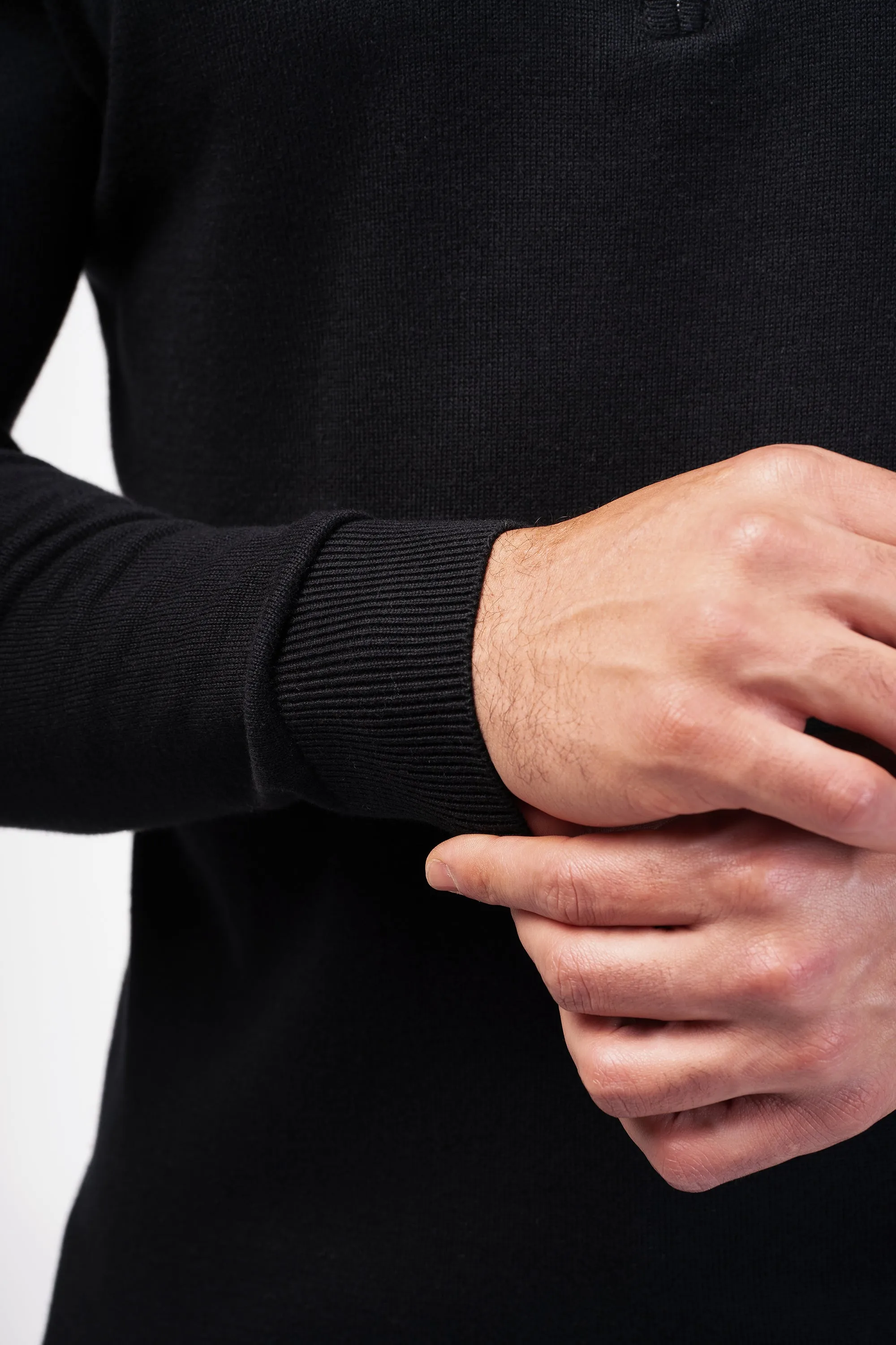 THE VIDA - LONGSLEEVE POLO - BLACK - Image 13